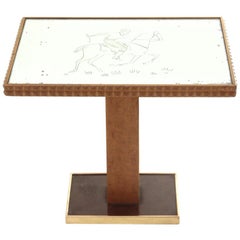 Art Deco Mirrored Top Coffee Table, 1930s