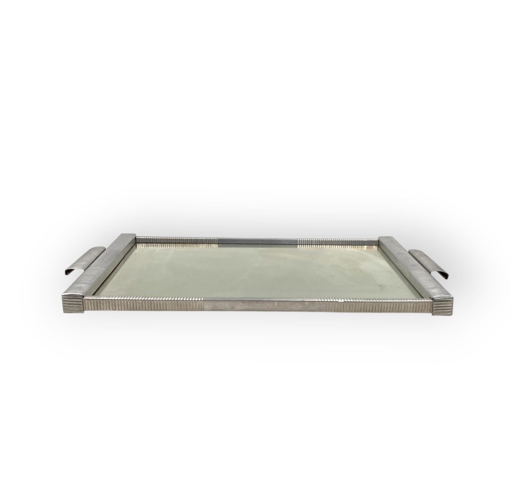 Art Deco mirrored tray, France 1930s For Sale 1