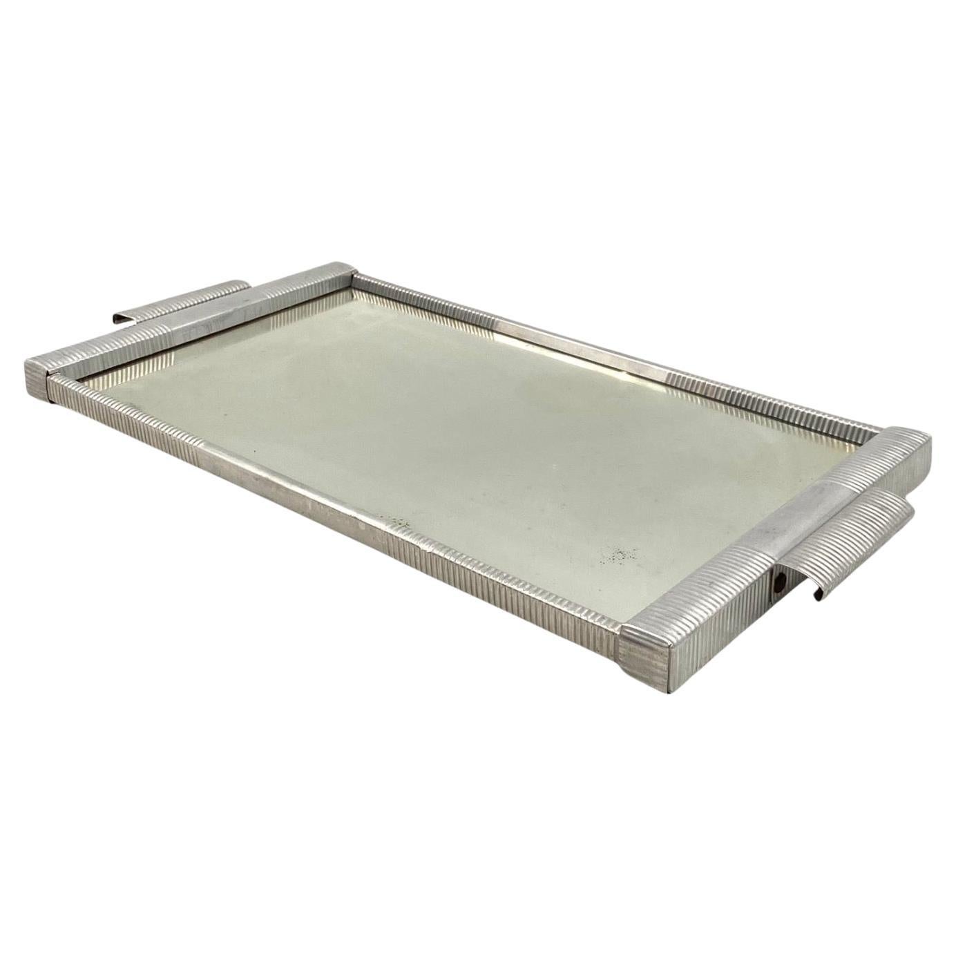 Art Deco mirrored tray, France 1930s For Sale