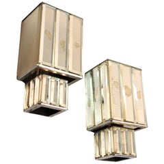 Art Deco Mirrored Wall Sconces