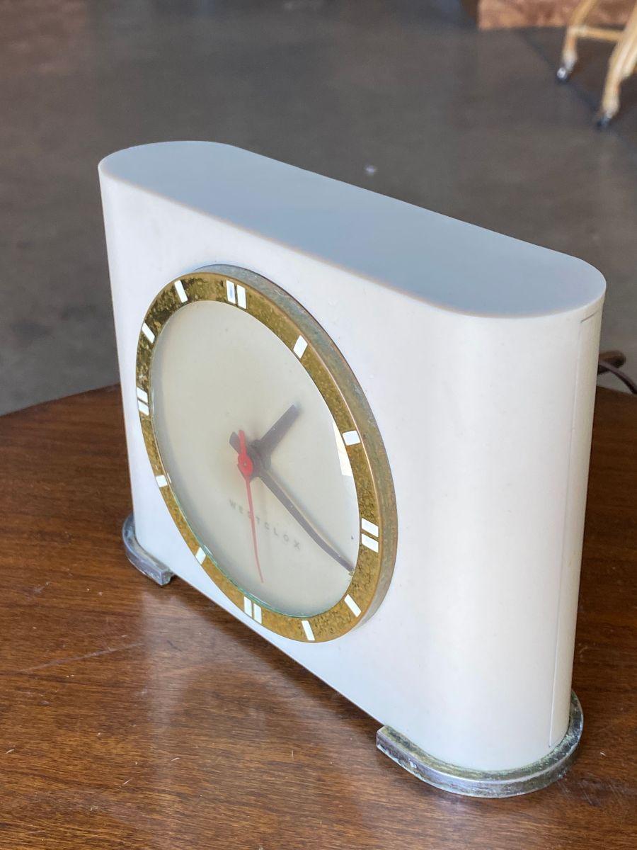 Art Deco Modell „Ben Franklin“ S4 Electric Clock von Westclox, Art déco (amerikanisch) im Angebot