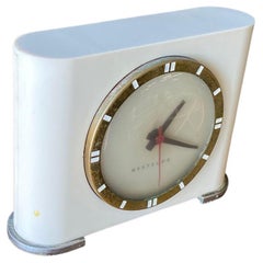 Art Deco Modell „Ben Franklin“ S4 Electric Clock von Westclox, Art déco