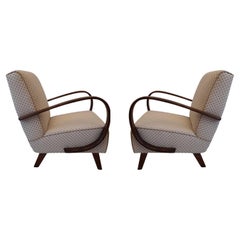 Art Deco Model H-227 Armchairs by Jindrich Halabala for Thonet, 1940s, Set of 2