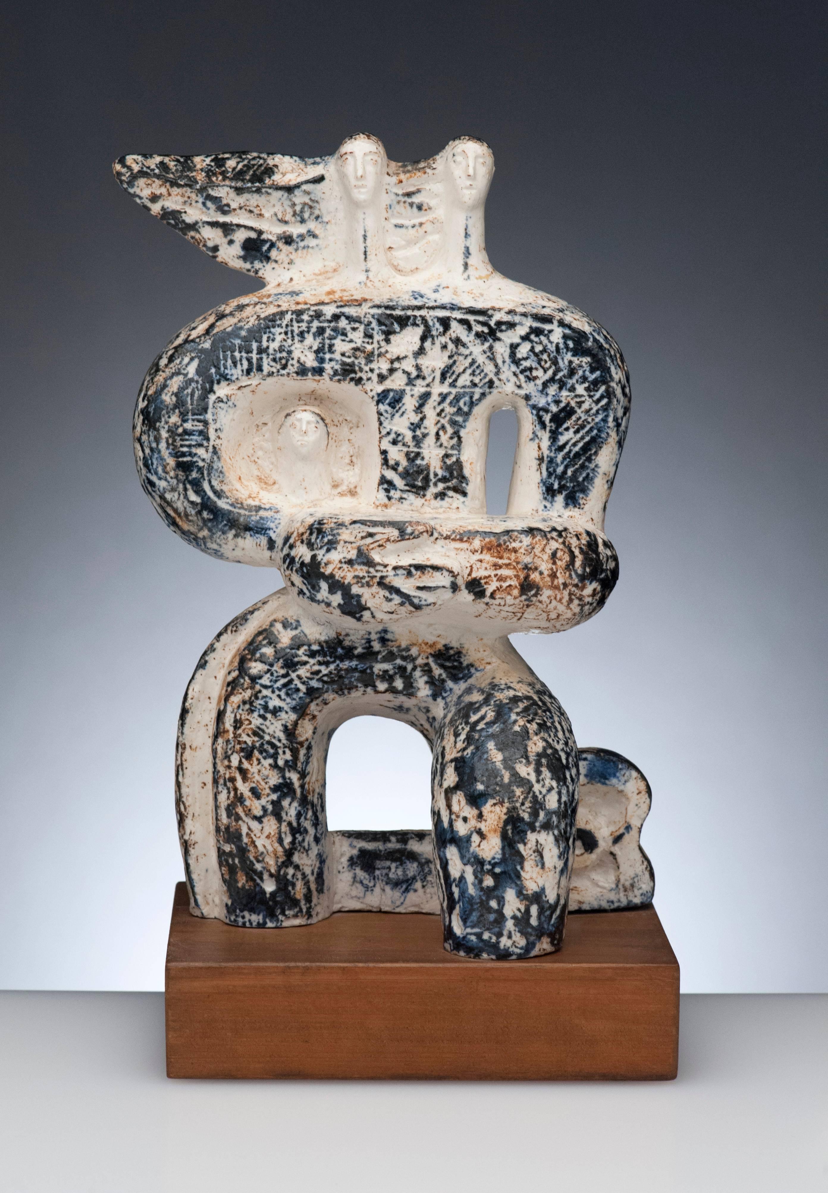 modern abstract ceramic sculpture