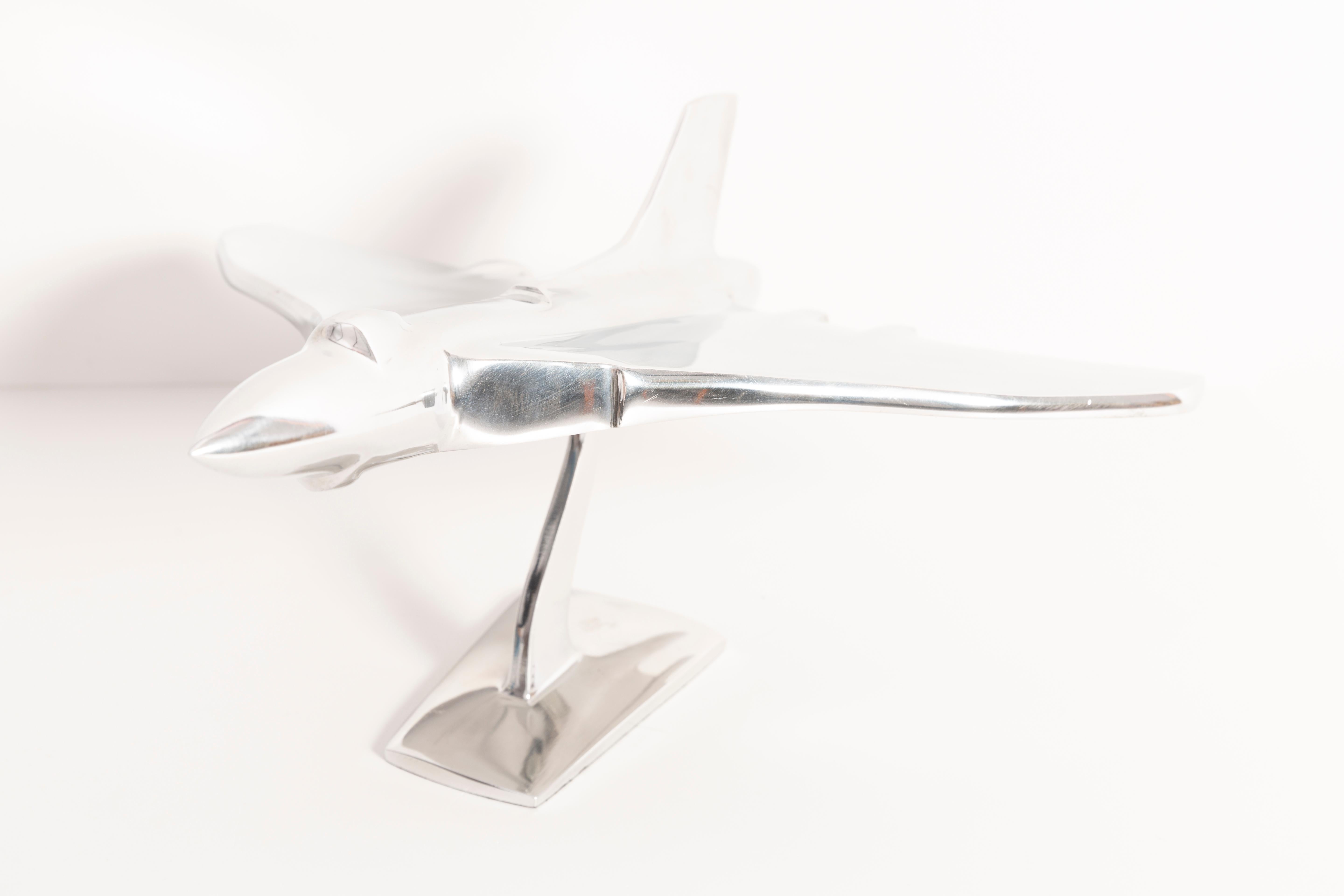 20th Century Art Deco, Modern Art, Airplane Metal Sculpture, Europe, 1960s