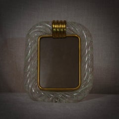 Sculpture Art déco moderne en laiton et verre de Murano, Italie, 26 cm de haut