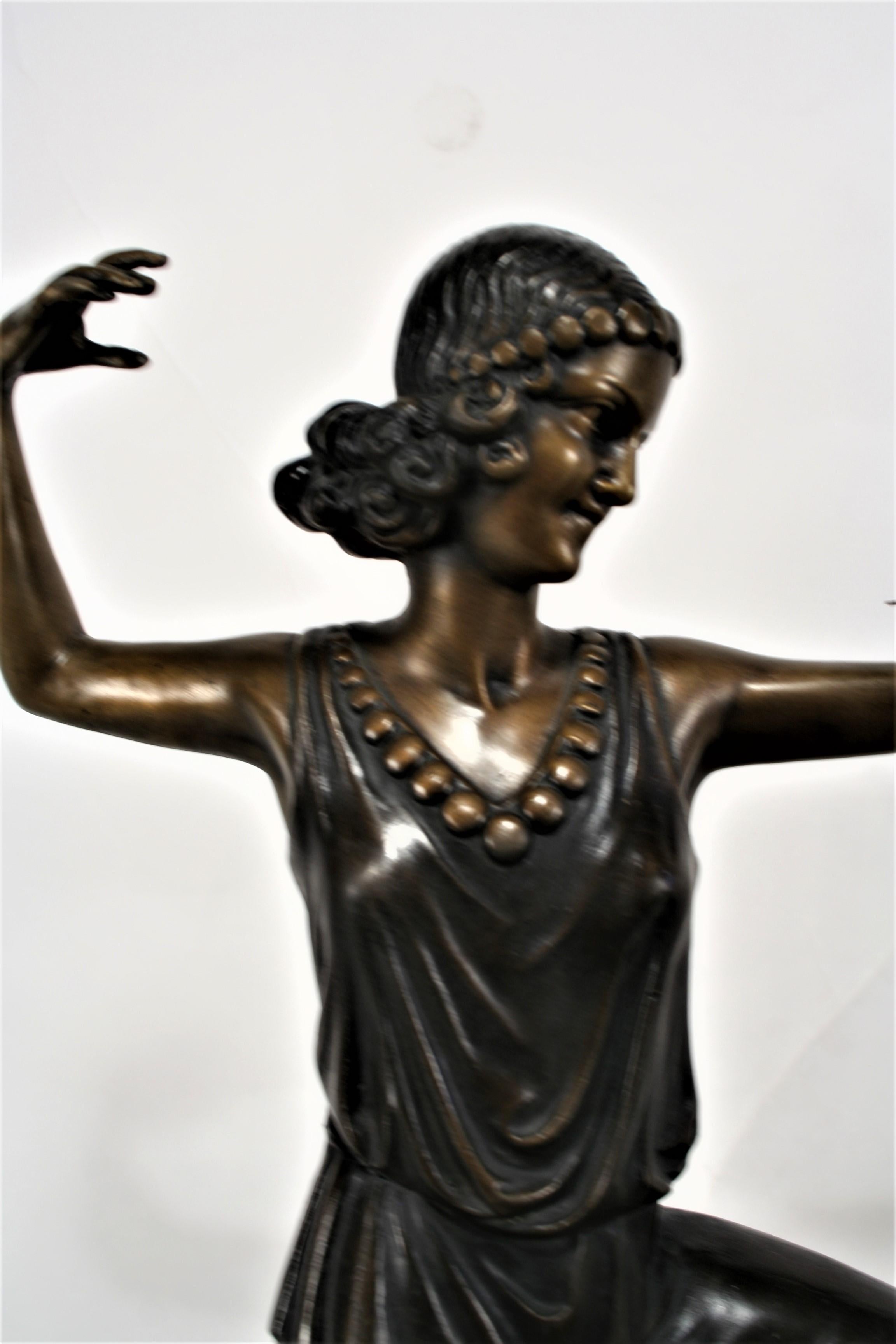 Art Deco /Modern Bronze Sculpture Dianna In Good Condition For Sale In Los Angeles, CA