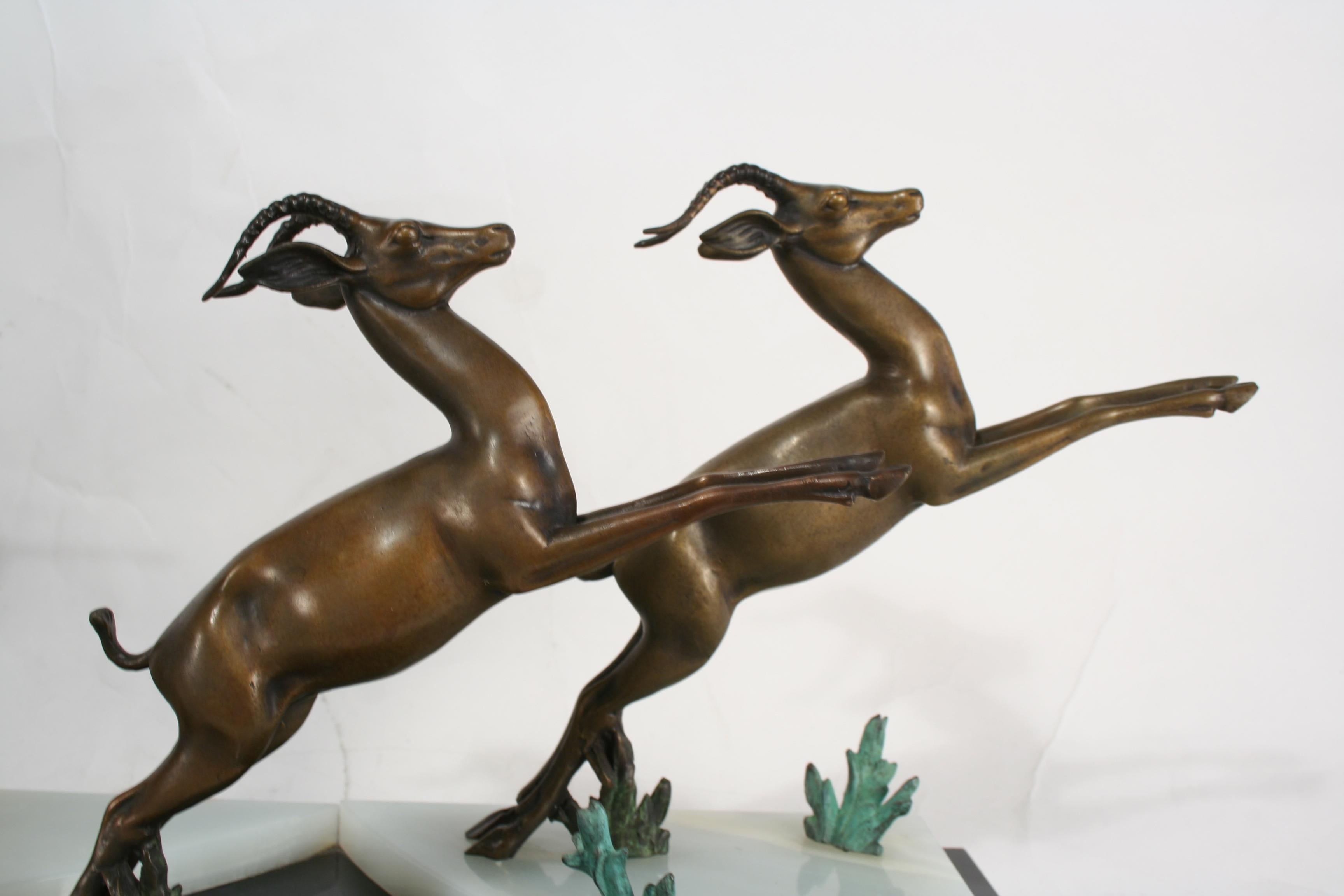Late 20th Century Art Deco /Modern Bronze Sculpture Dianna For Sale
