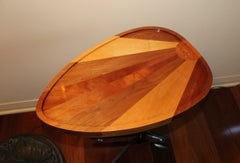 Art Deco / Modern Custom Side table w Rising Sun Design