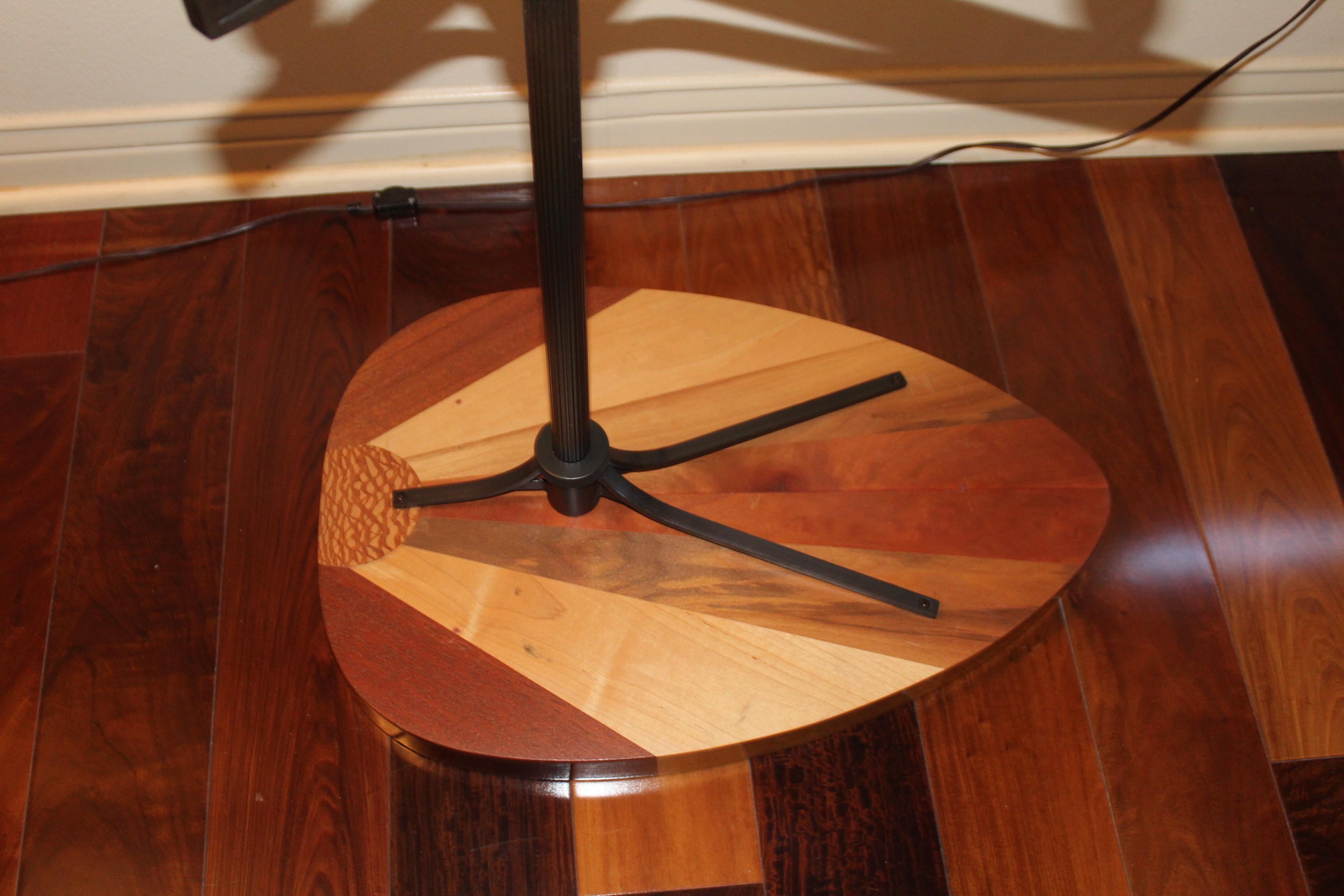 Hand-Crafted Art Deco / Modern Custom Side table w Rising Sun Design For Sale