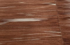 Art Deco Modern Geometric Light Beige Flatweave Rug "Honaz" by Doris Leslie Blau
