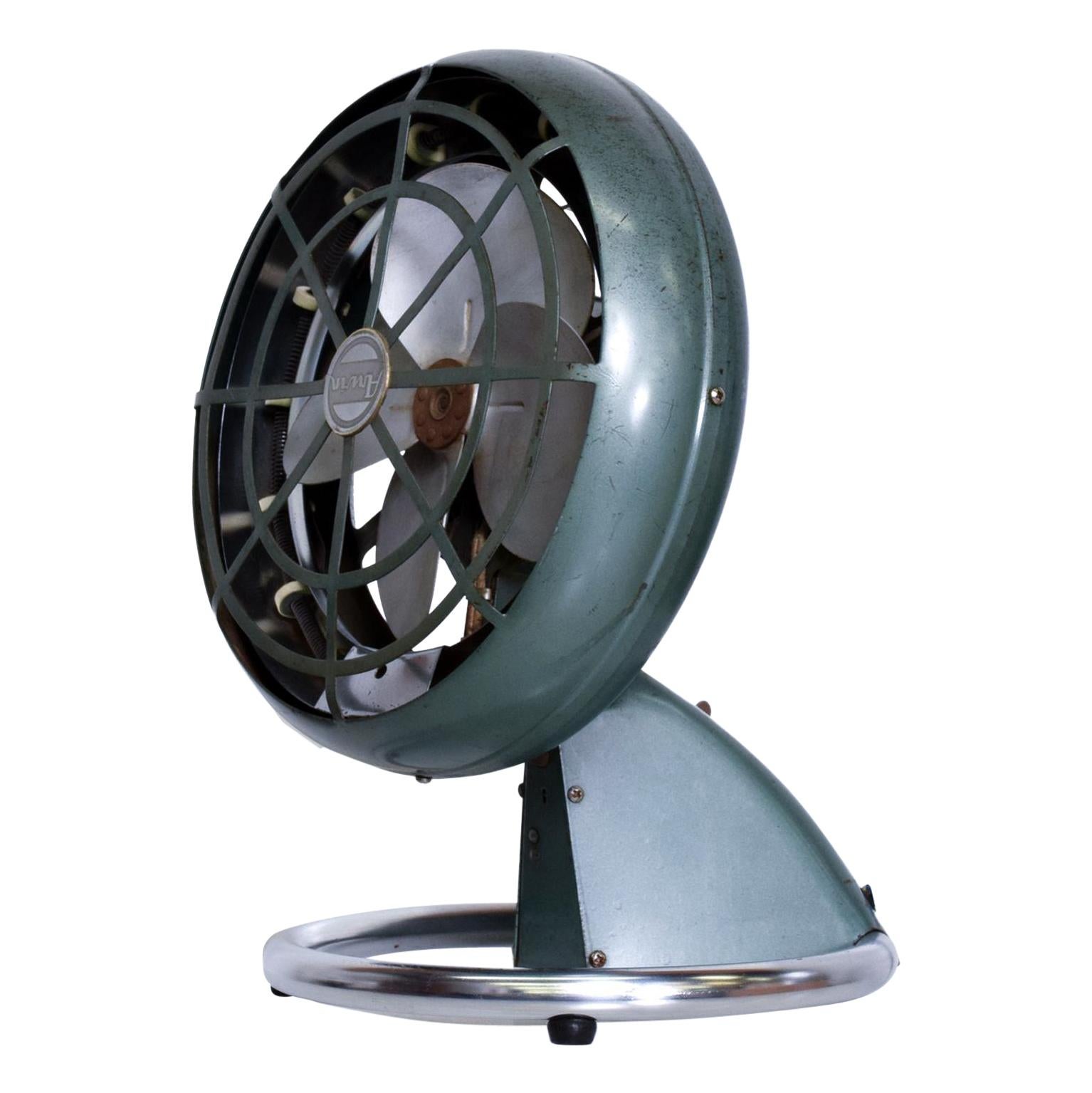 1940s Art Deco Modern Industrial Electric Fan, Collector's Item by ARVIN