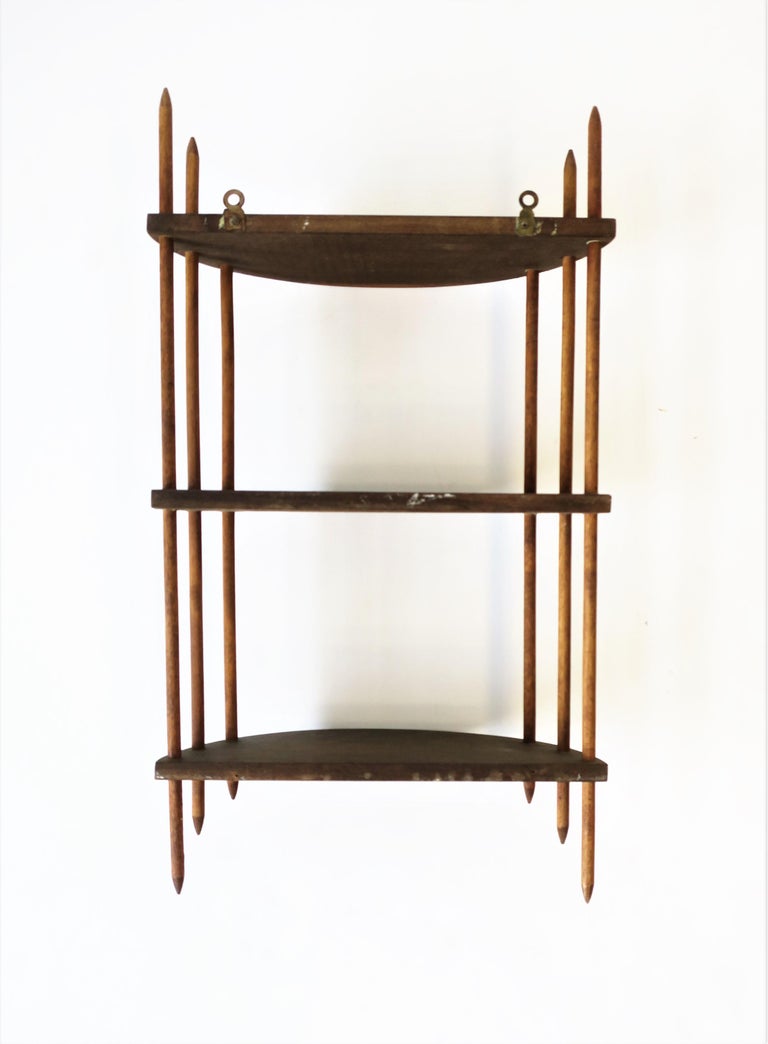 Art Deco Modern Period Wood Wall Shelf For Sale at 1stDibs