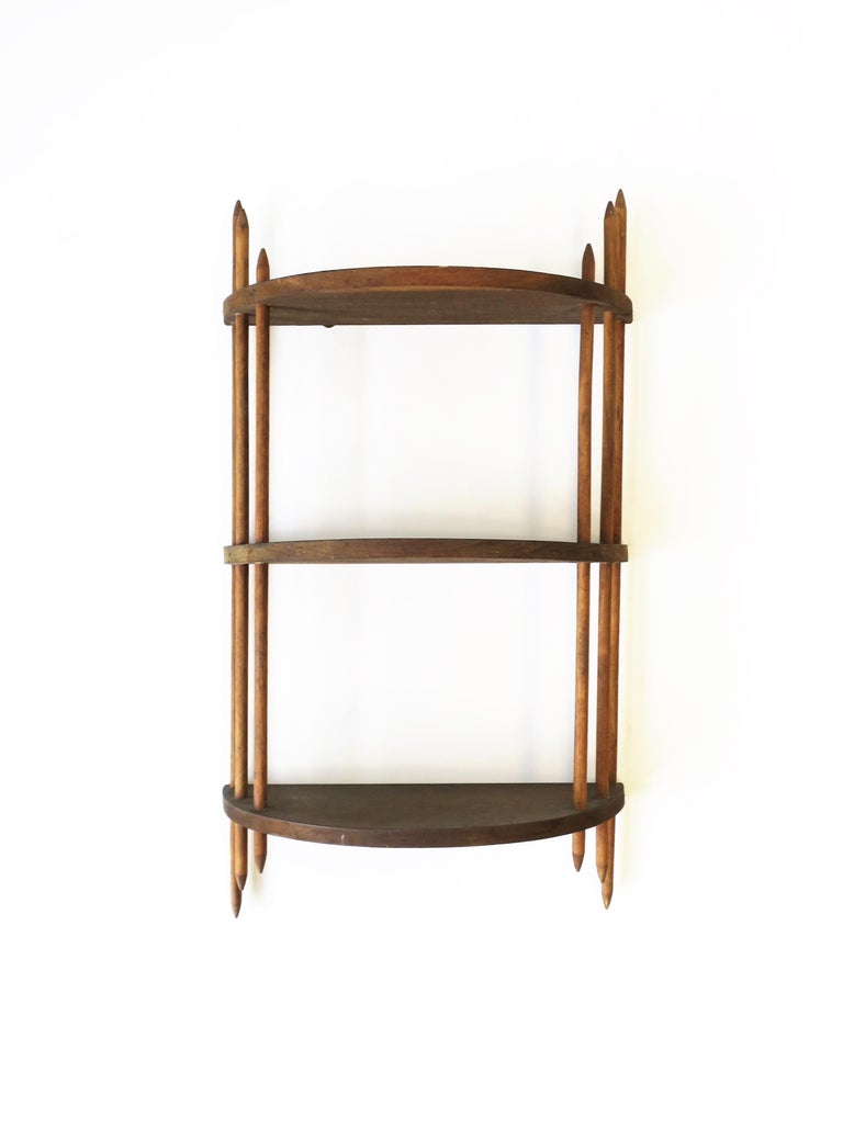 Art Deco Modern Period Wood Wall Shelf For Sale at 1stDibs