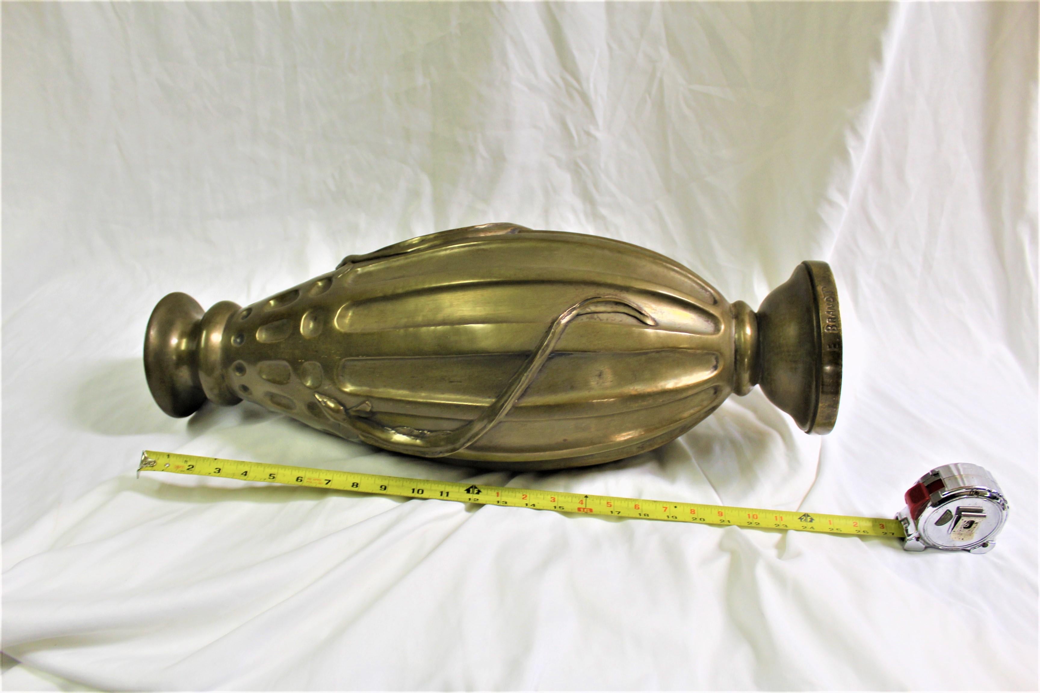 Bronze Art Deco / Modern Salamander Vase