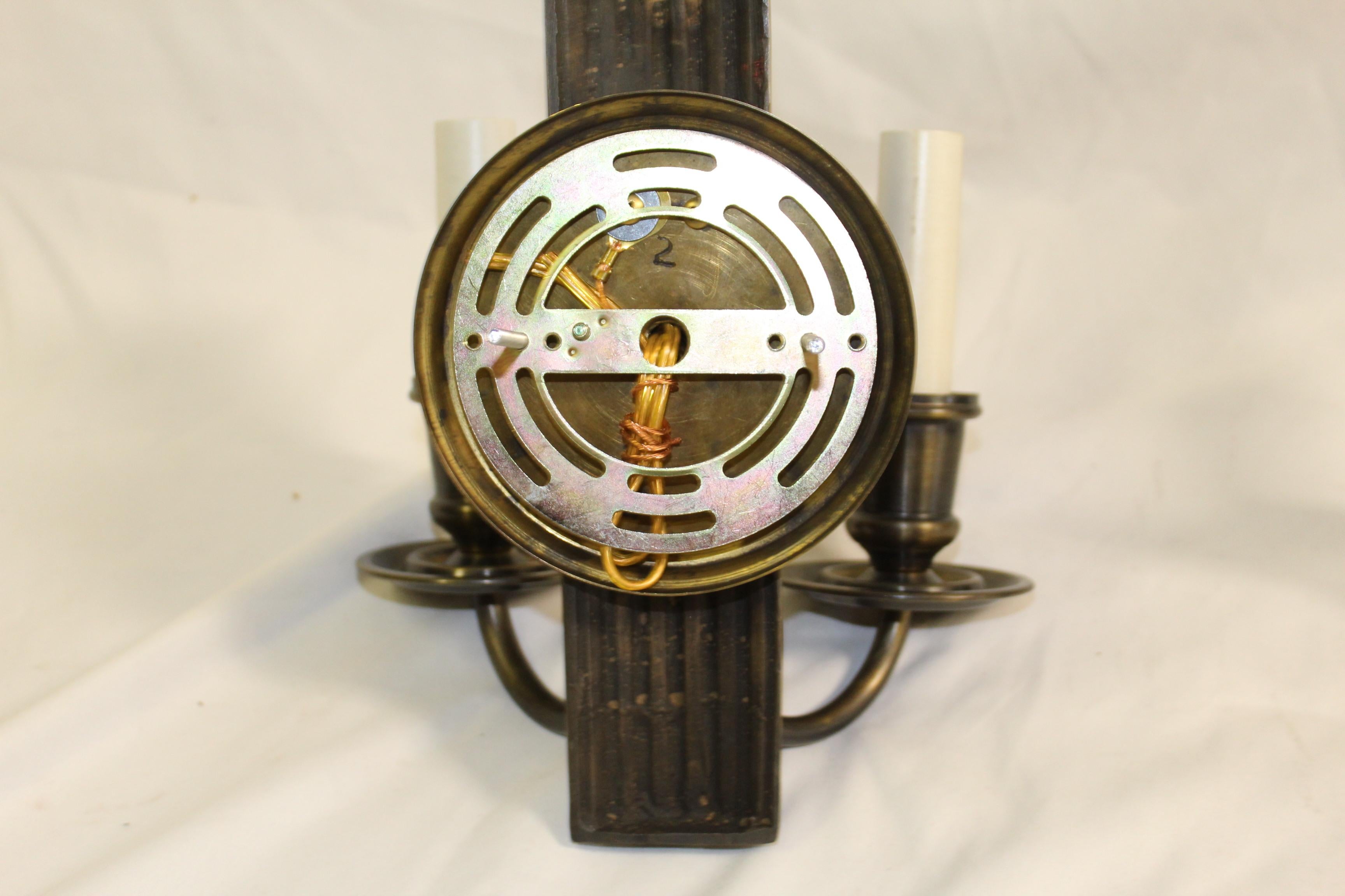 Nordamericano Set di lampade a due bracci in stile Art Deco/Moderno in vendita
