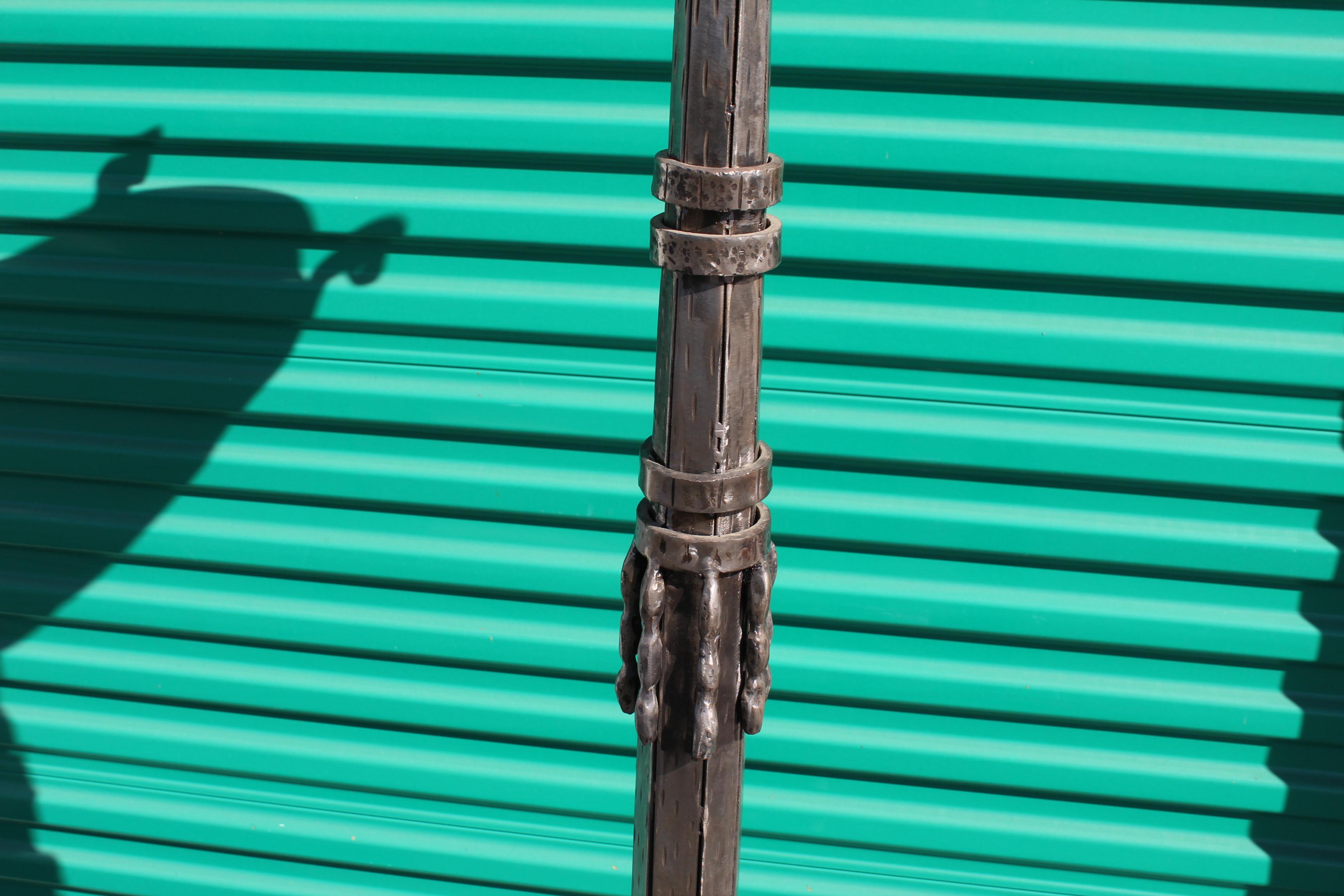 Late 20th Century Art Deco/Modern Style Floor Lamp  , Alabaster Shade For Sale