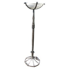 Stehlampe im Art-déco-/Modern-Stil  , Alabaster-Schirm