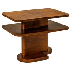 Art Deco Modern-Style Side Table in Mahogany by ‘t Woonhuys, Netherlands, 1930s