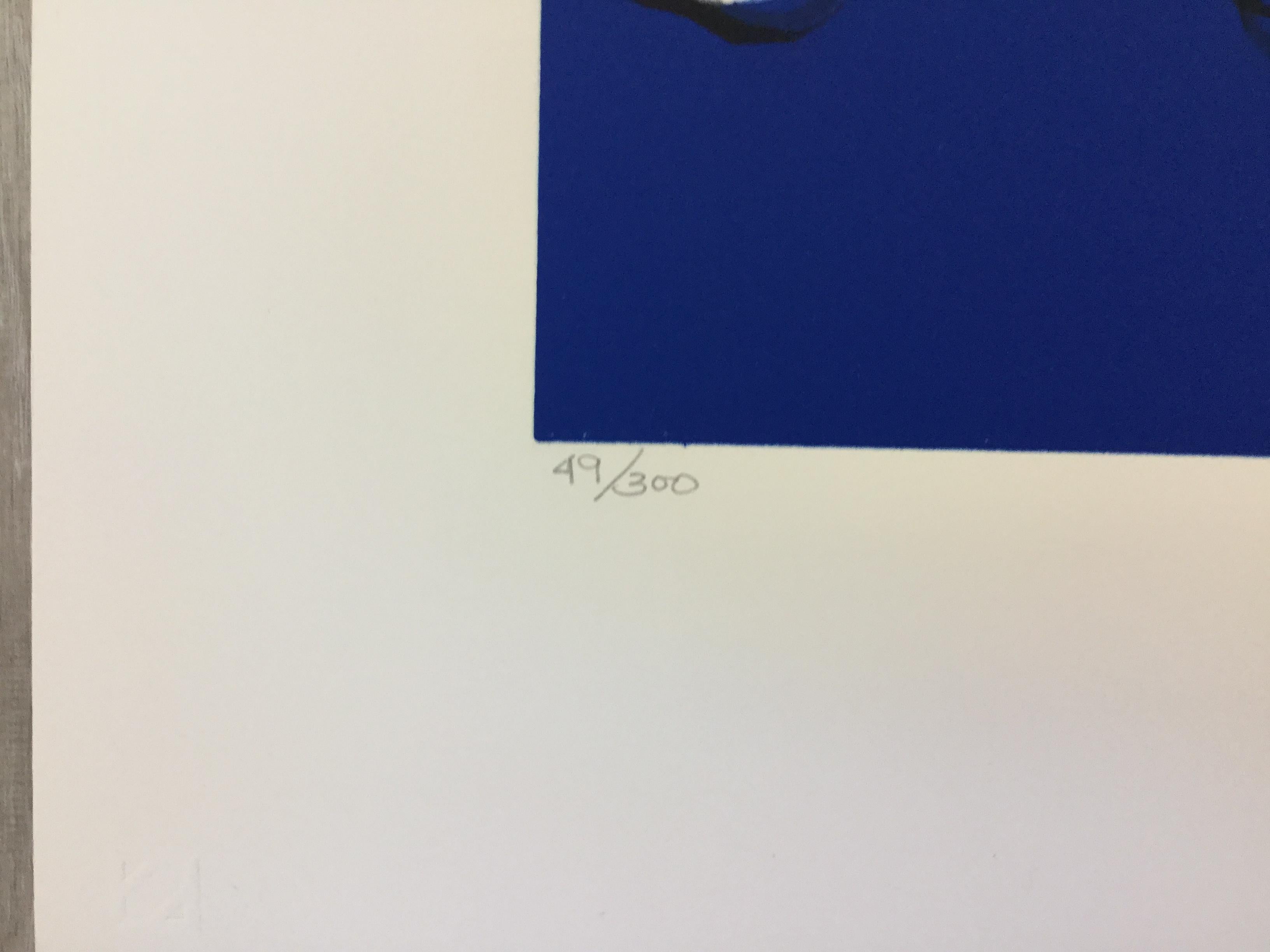 For your consideration, is a hand signed lithograph by Italian artist Rene Gruau, a famous fashion illustrator in the 1940s and 1950s. In excellent condition. The dimensions are 37