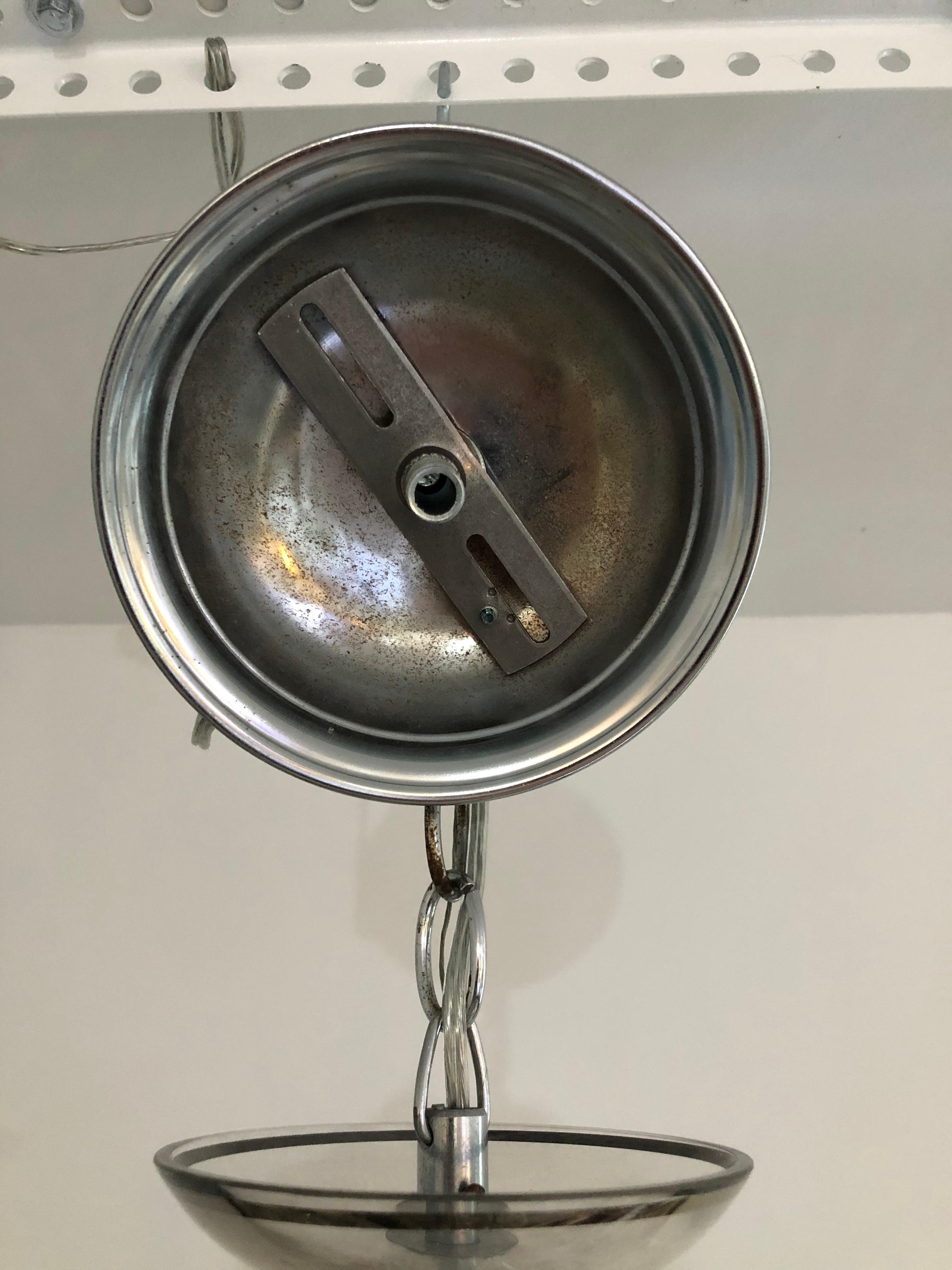 Art Deco Moderne Czech Glass Chandeleir For Sale 2