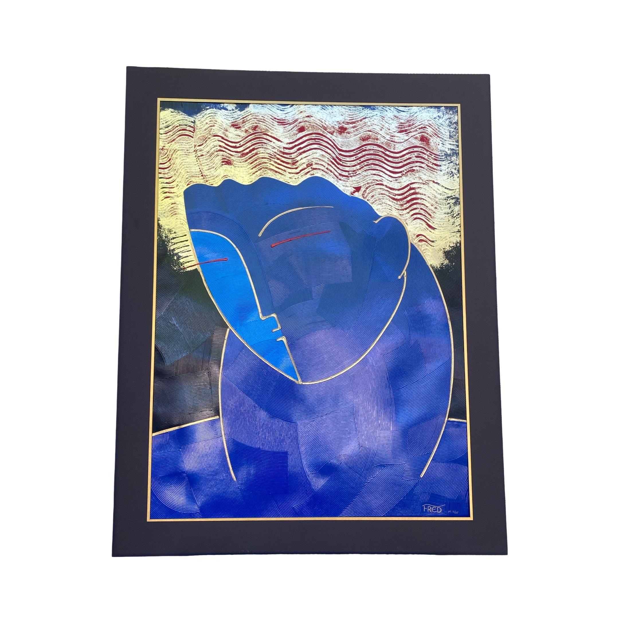 Art Decó Moderno Retrato de Apolo por Fred Stepanian Galería Dyansen nº 16/25 Estadounidense en venta