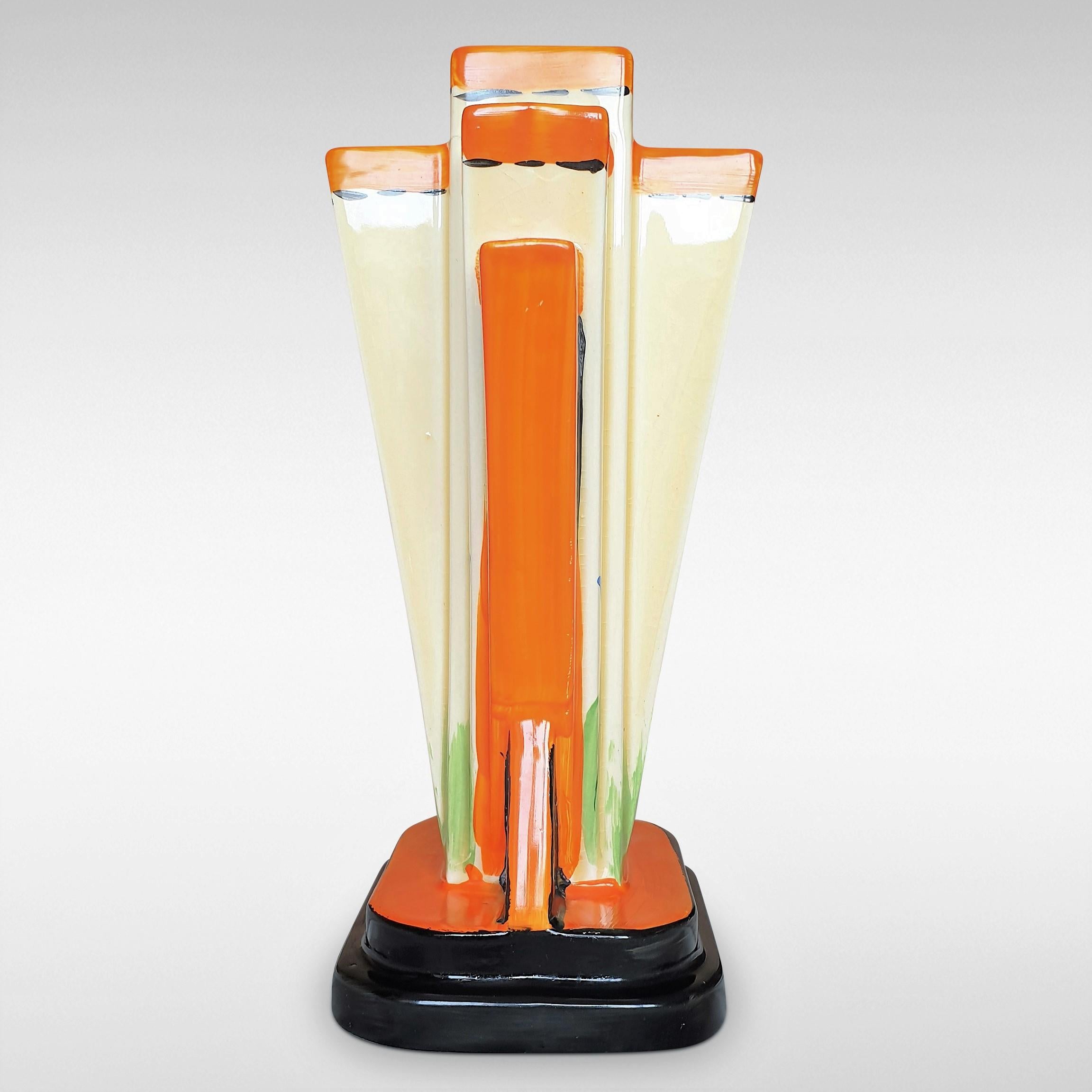 English Art Deco 'Moderne' Vase by Myott Son & Co