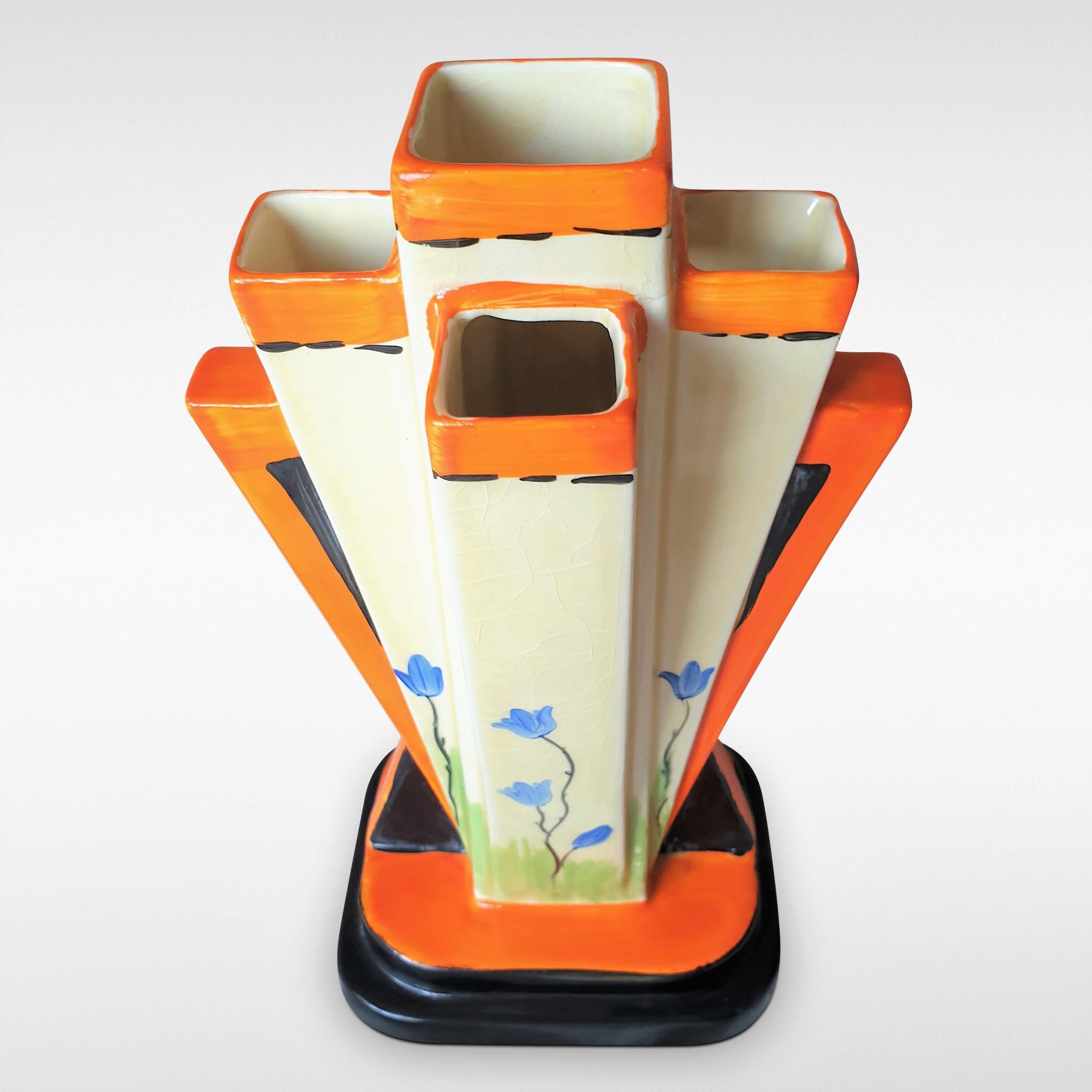 Art Deco 'Moderne' Vase by Myott Son & Co 2