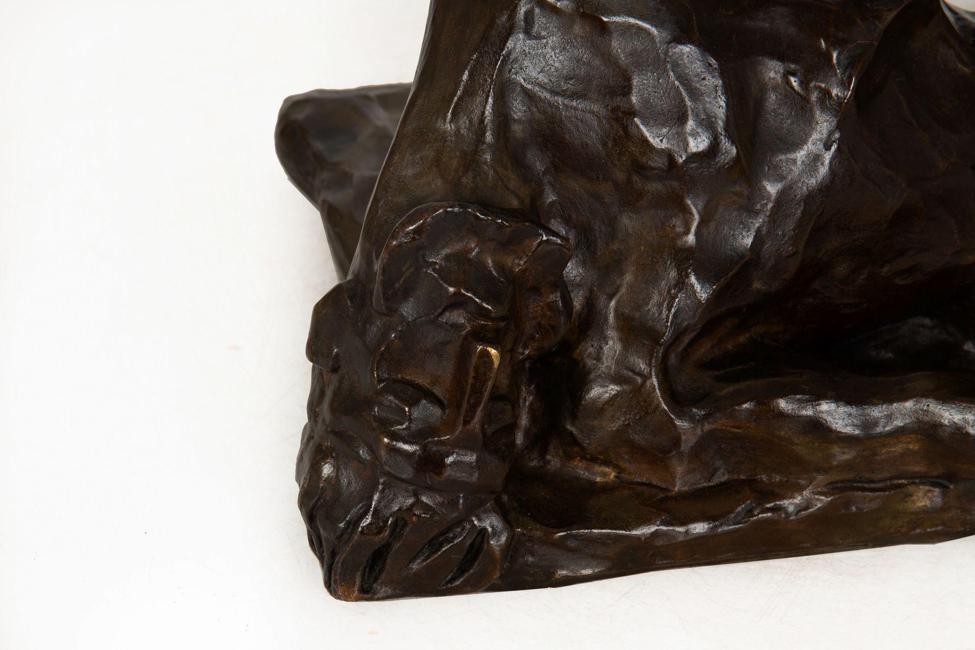 Scultura in bronzo del Modernismo Art Deco 