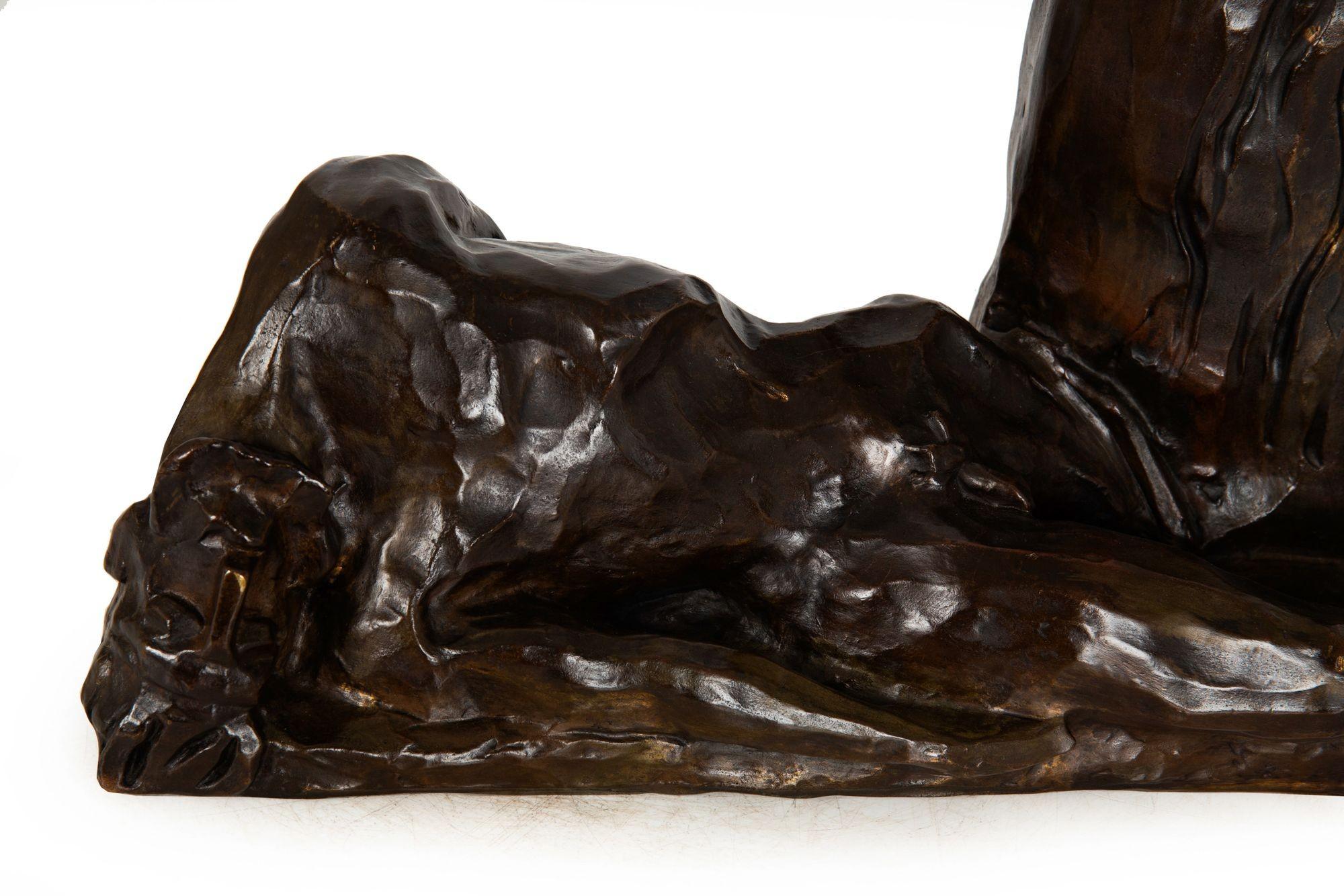 Scultura in bronzo del Modernismo Art Deco 