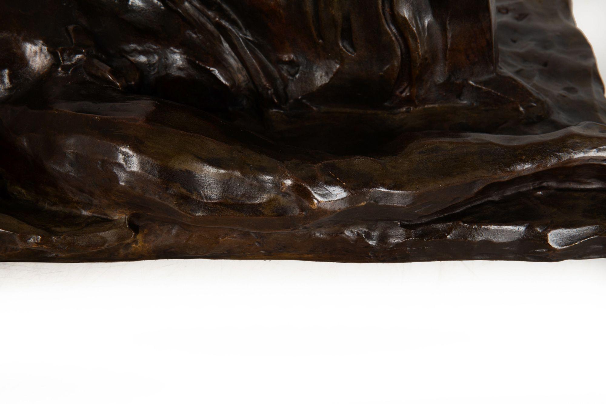 Scultura in bronzo del Modernismo Art Deco 