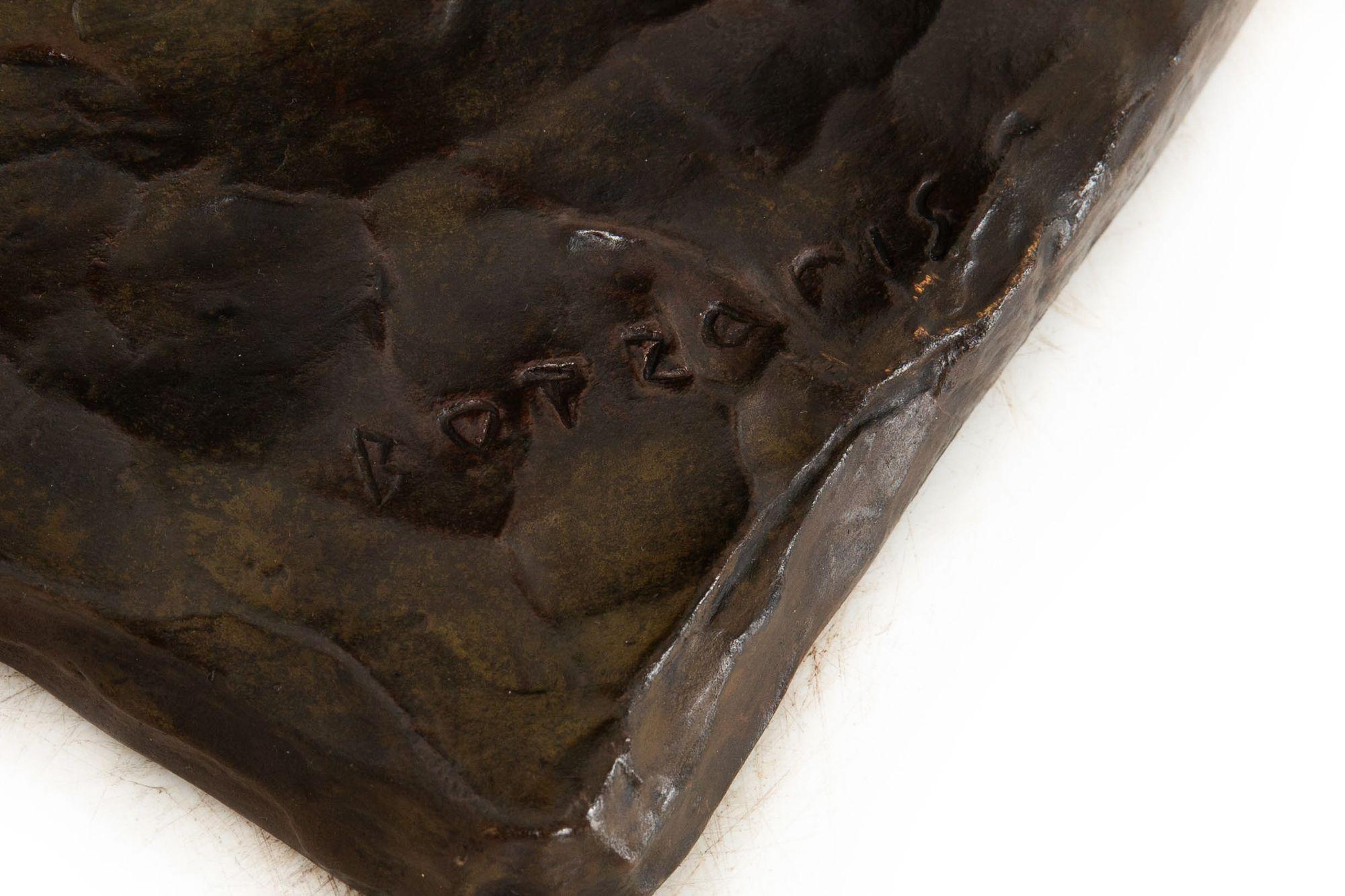 Scultura in bronzo del Modernismo Art Deco 