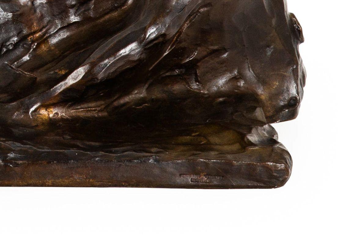 Scultura in bronzo del Modernismo Art Deco 