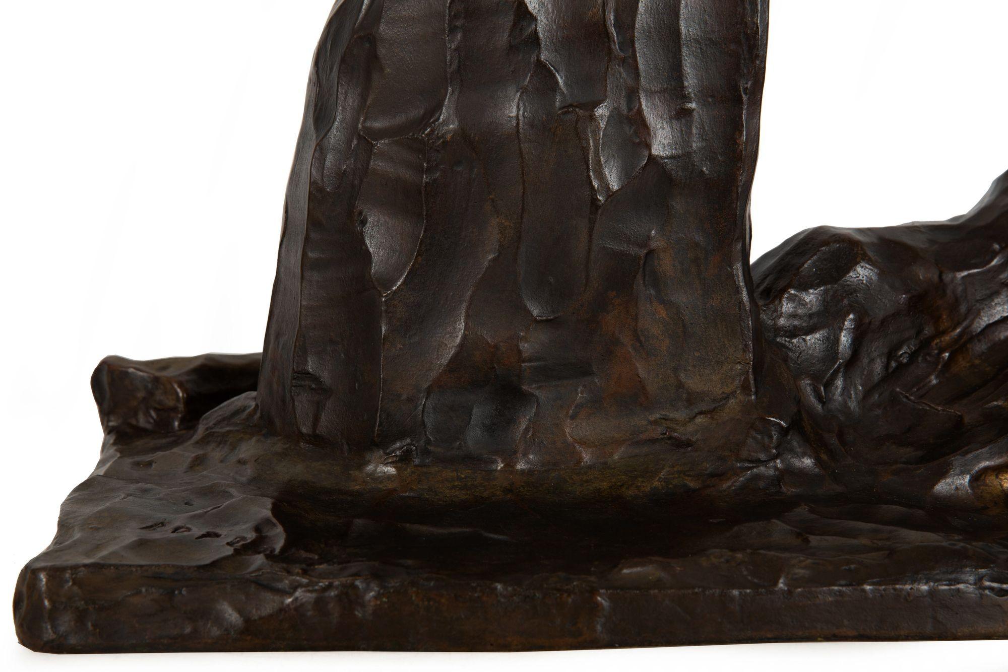 Scultura in bronzo del Modernismo Art Deco 