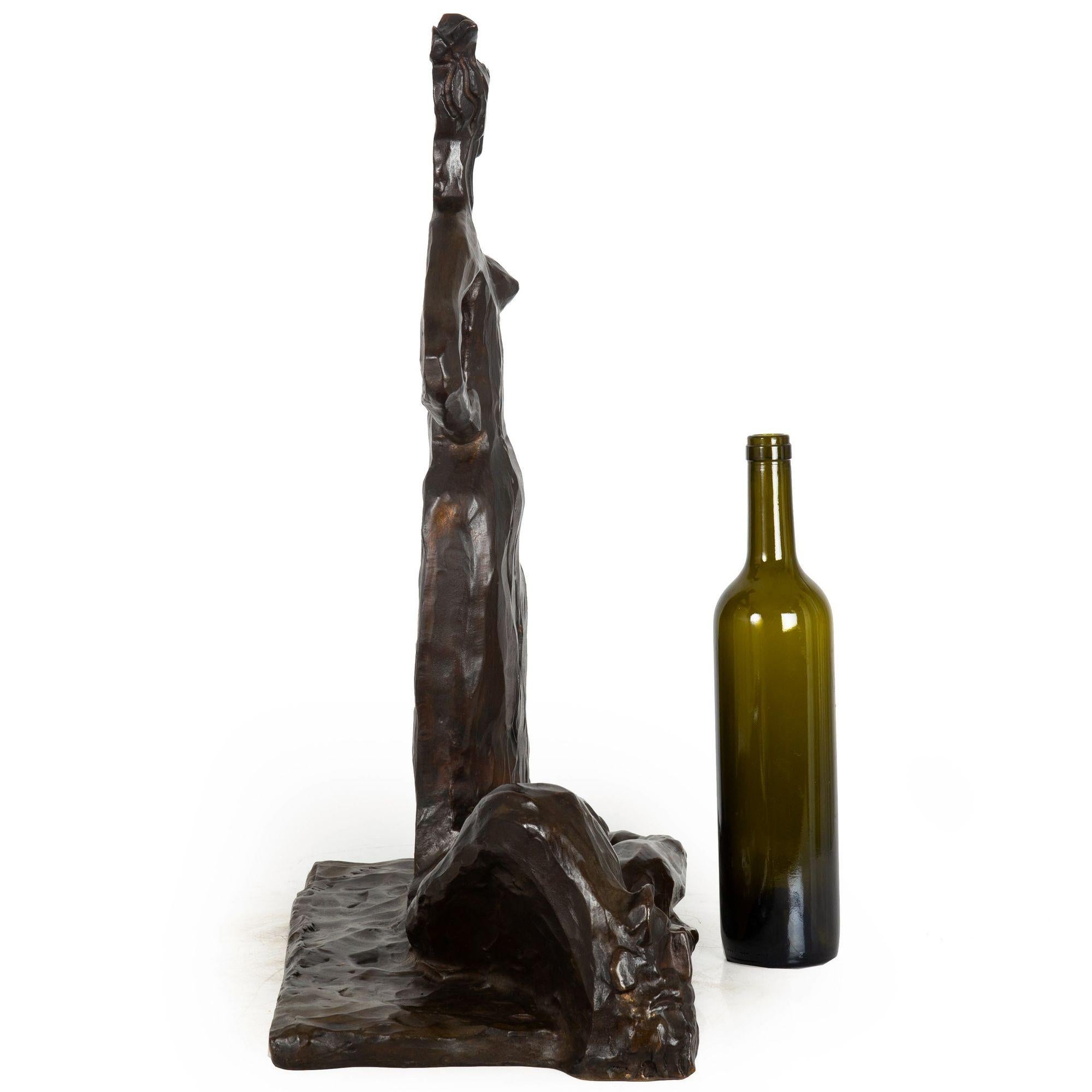 Scultura in bronzo del Modernismo Art Deco 