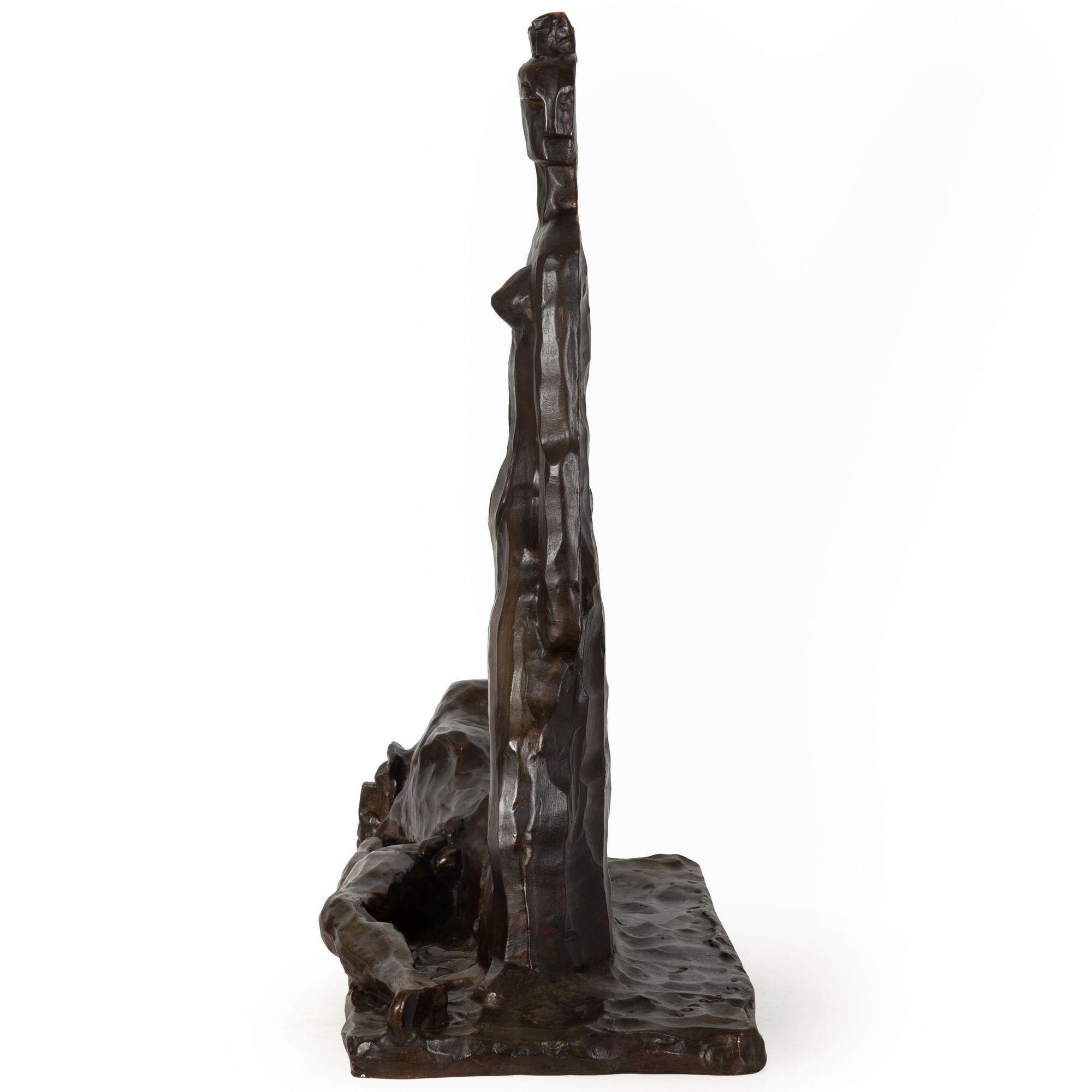 XX secolo Scultura in bronzo del Modernismo Art Deco 