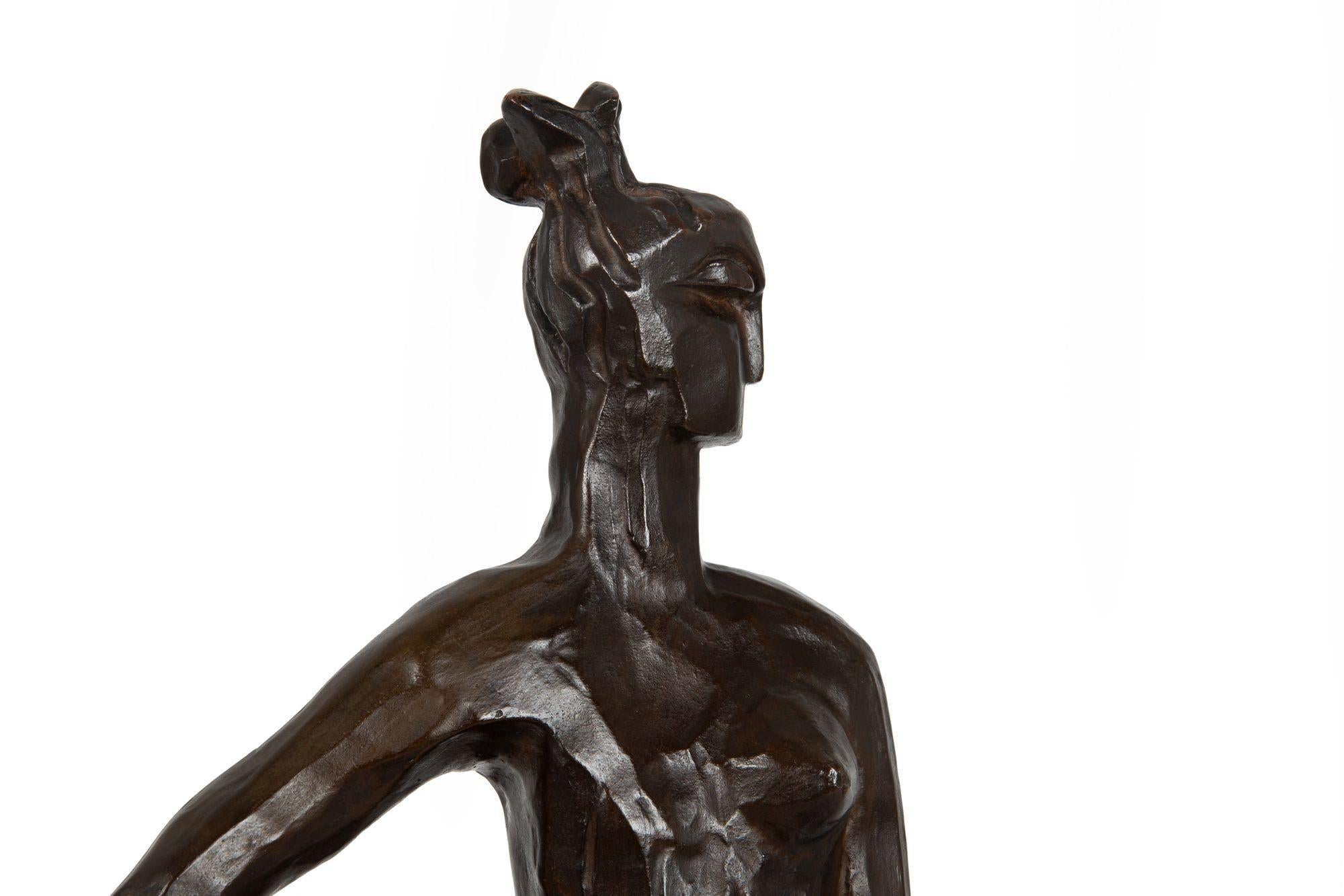 Bronzo Scultura in bronzo del Modernismo Art Deco 