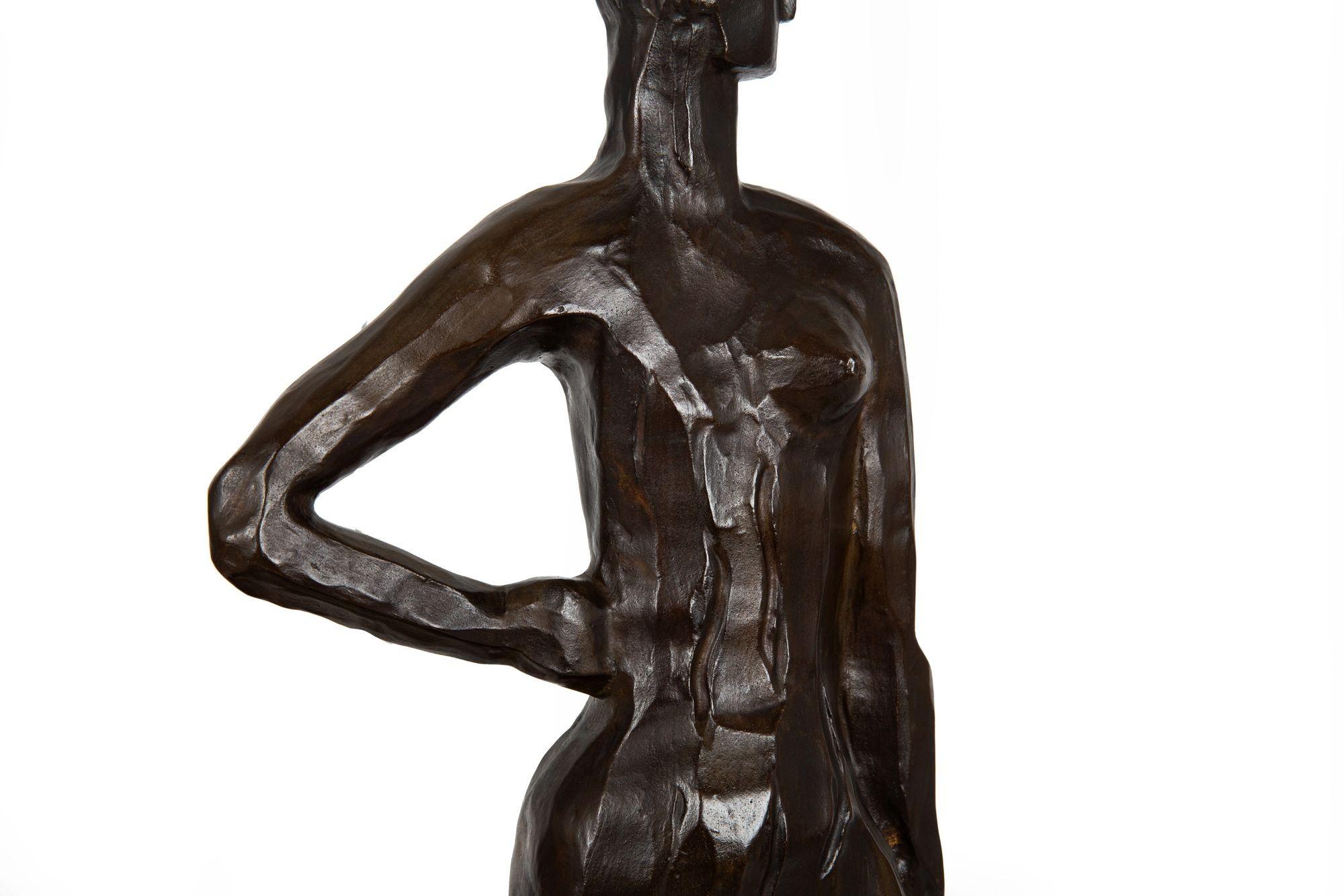 Scultura in bronzo del Modernismo Art Deco 