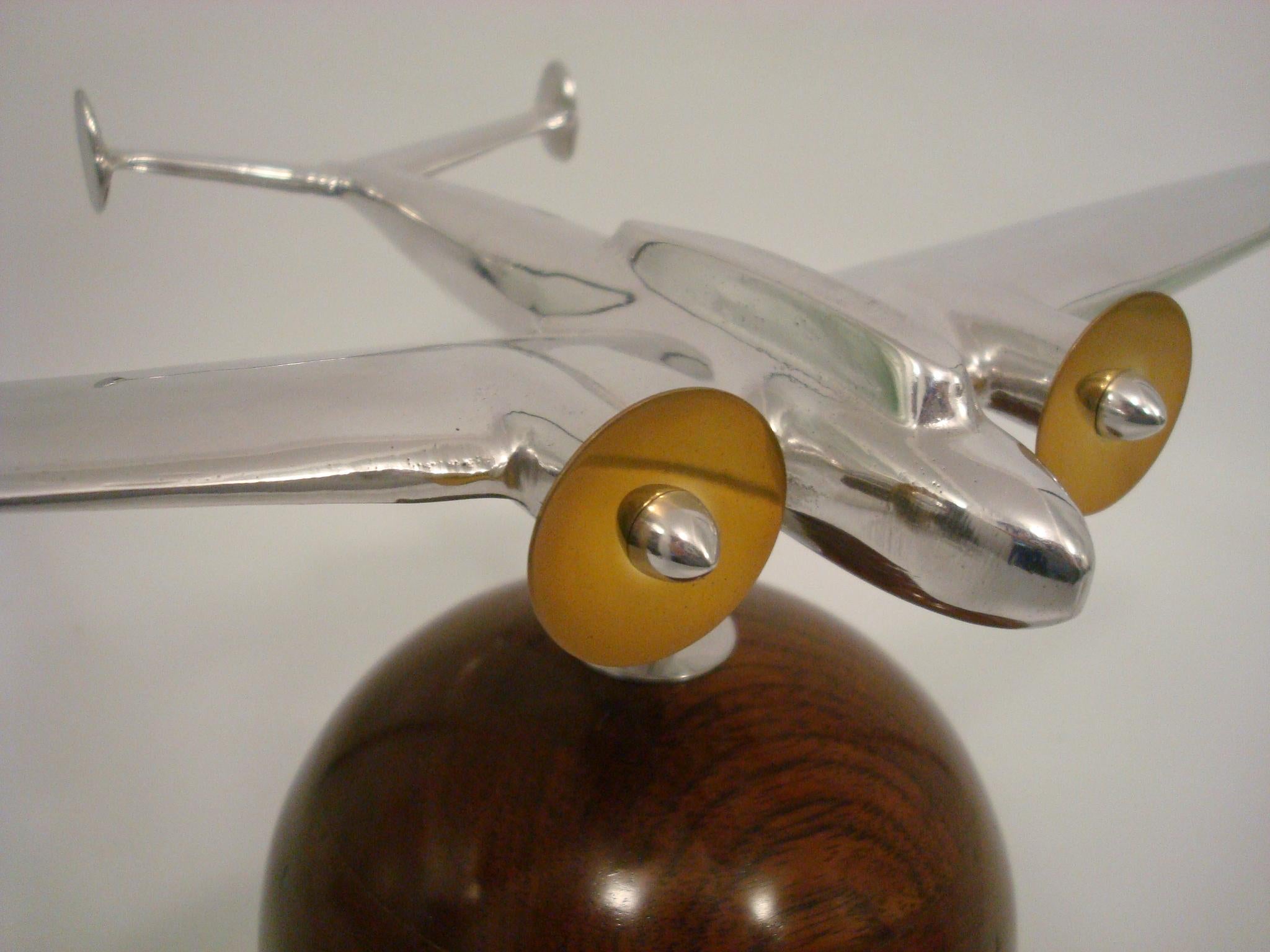 Aluminum Art Deco / Modernism / Vintage Airplane Desk Model, ca. 1930´s
