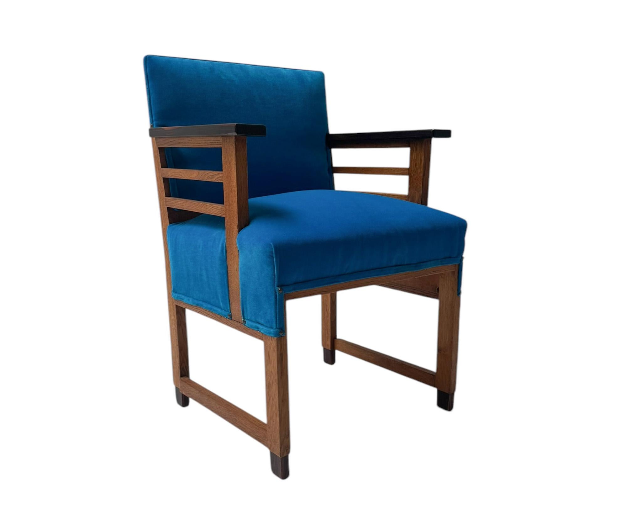 Fauteuil moderniste Art déco par 't Woonhuys, années 1920 Bon état - En vente à Amsterdam, NL