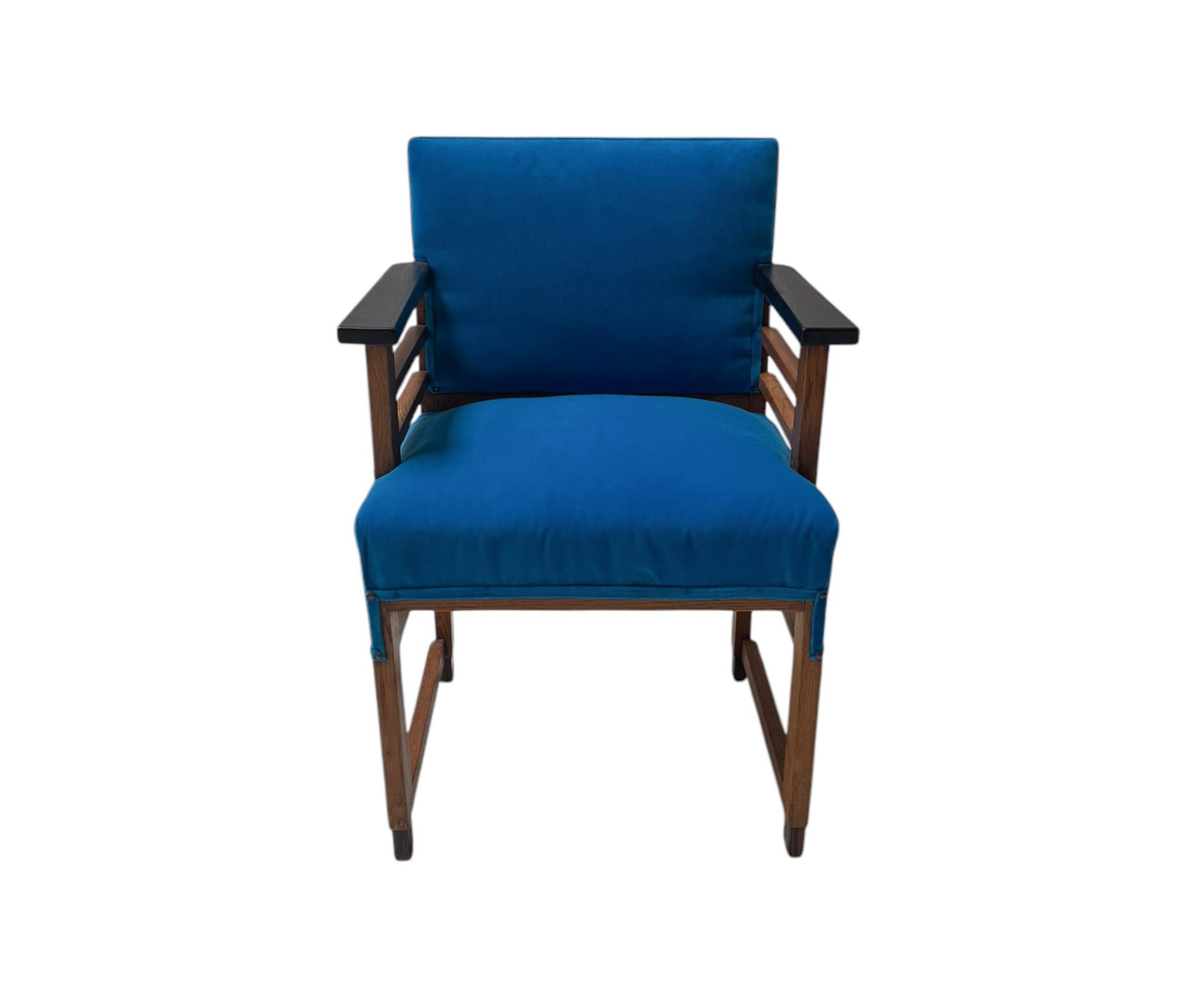 Tissu Fauteuil moderniste Art déco par 't Woonhuys, années 1920 en vente