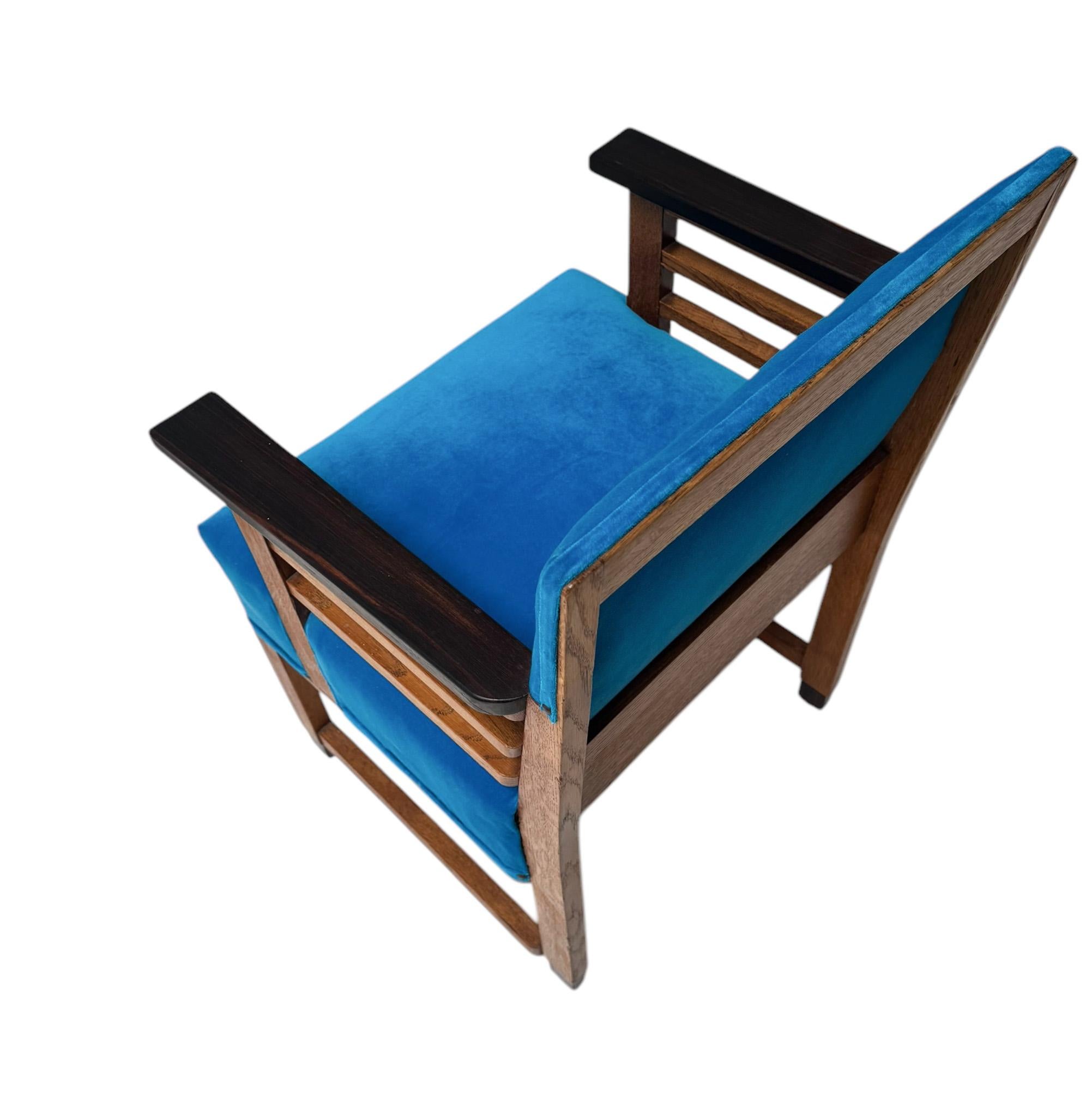 Fauteuil moderniste Art déco par 't Woonhuys, années 1920 en vente 3