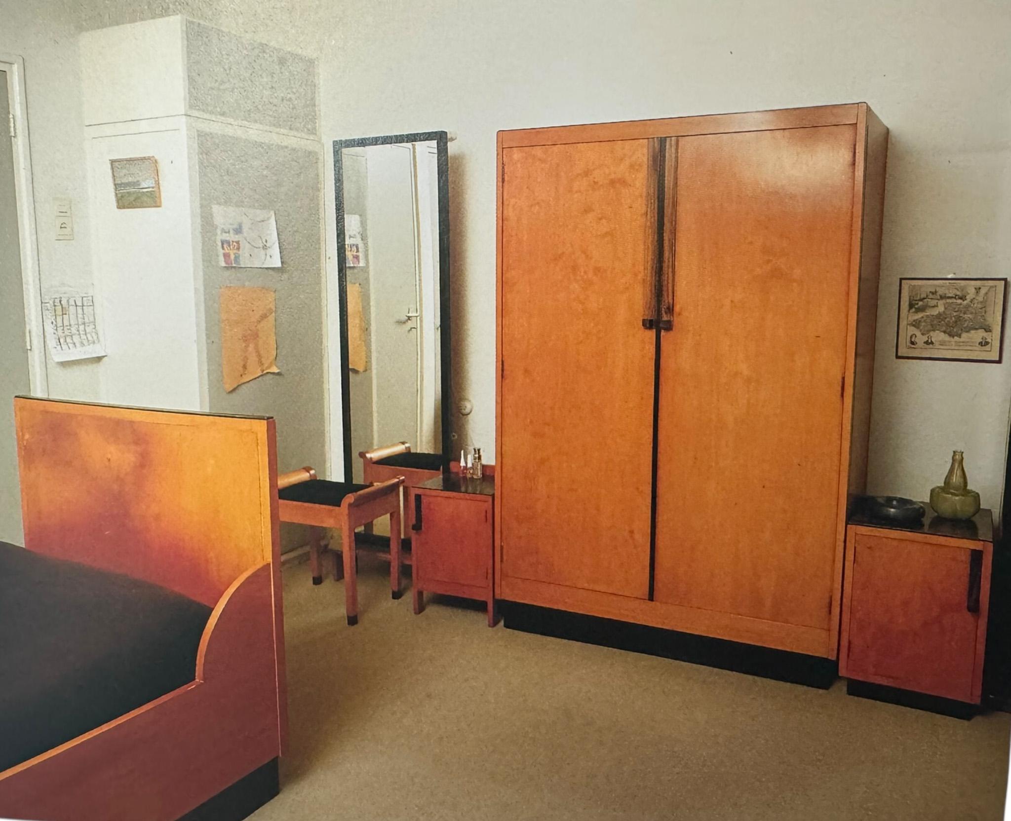 Dutch Art Deco Modernist Armoire by A.H. Jansen for L.O.V. Oosterbeek, 1920s For Sale