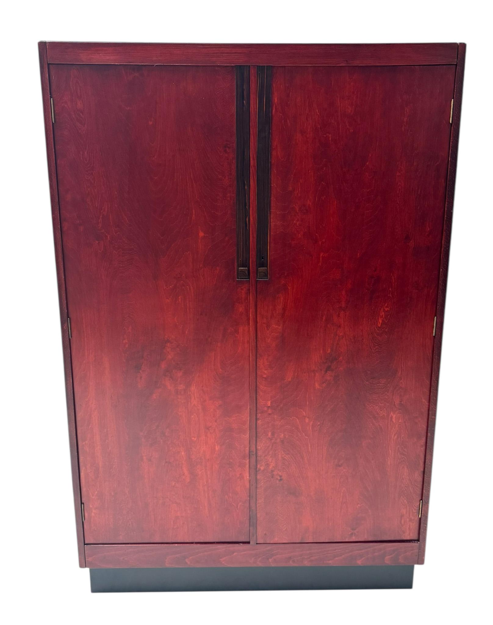 Inizio XX secolo Armoire modernista Art Déco di H. H. Jansen per L.O.V. Oosterbeek, anni '20 in vendita