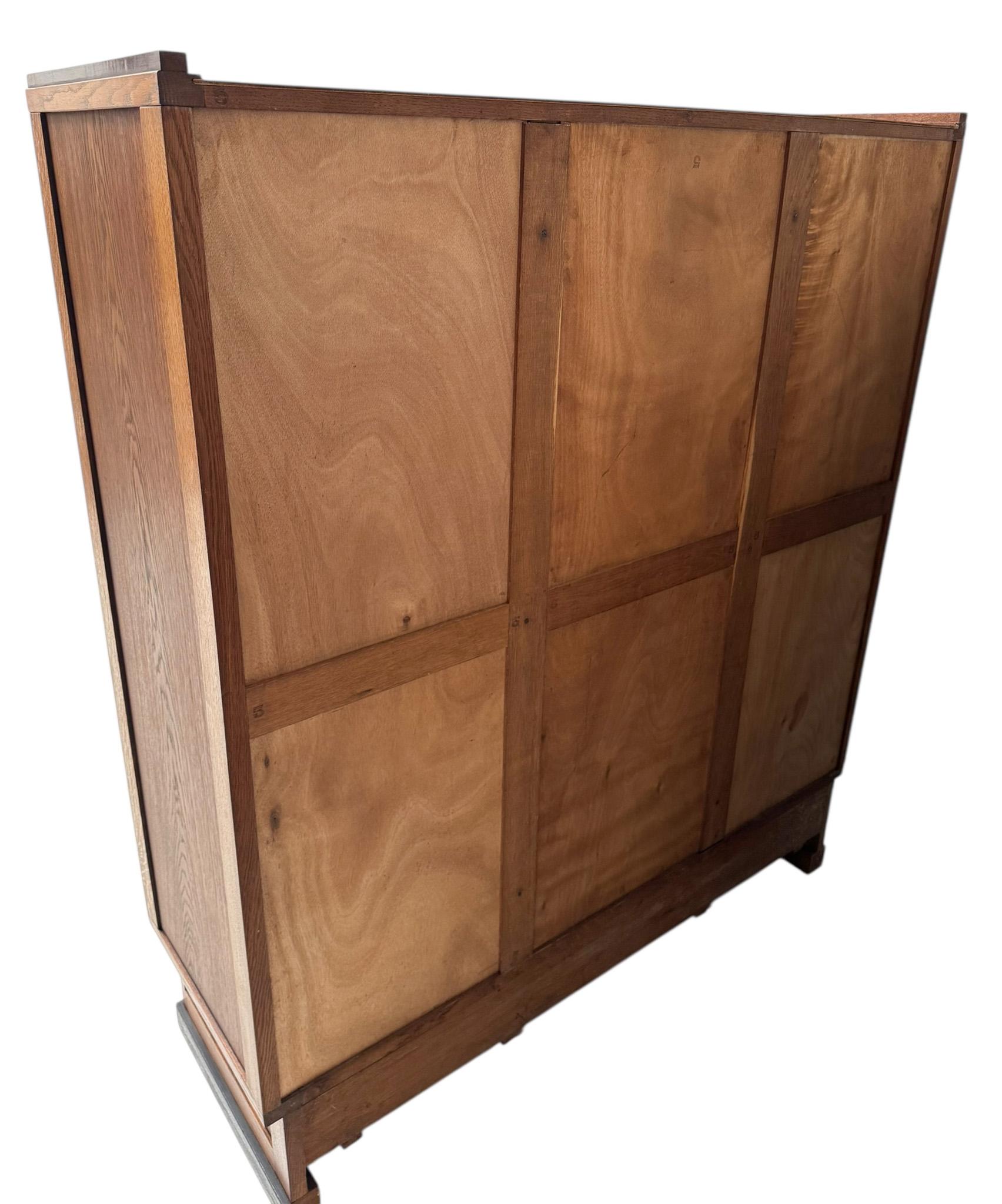 Art Deco Modernist Kleiderschrank oder Garderobe von J.J. Zijfers Amsterdam, 1920er-Jahre im Angebot 7