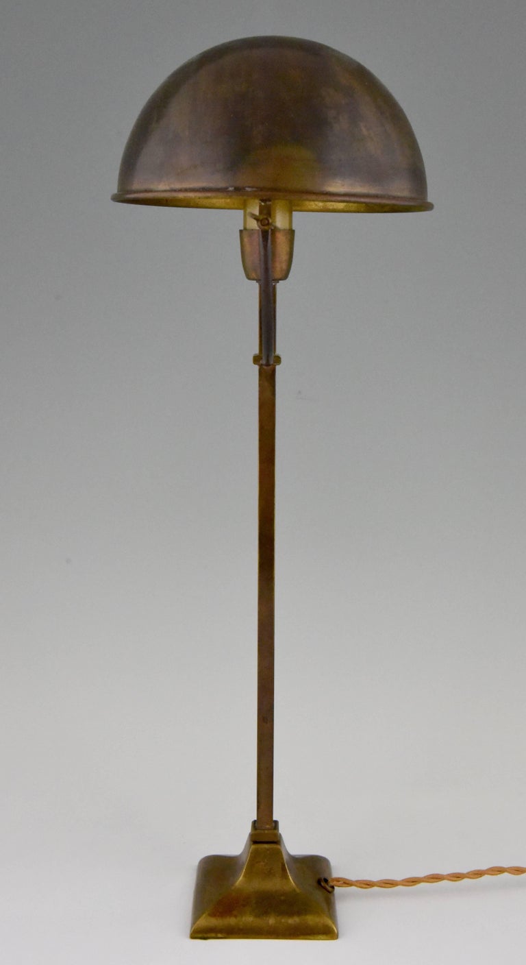 Art Deco Modernist Brass Desk Lamp, 1930 at 1stdibs