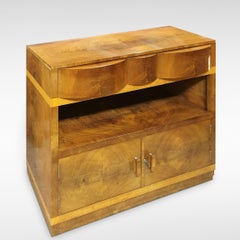 Art Deco Modernist Buffet Sideboard in Walnut and Maple