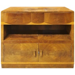 Art Deco Modernist Buffet Sideboard in Walnut and Maple