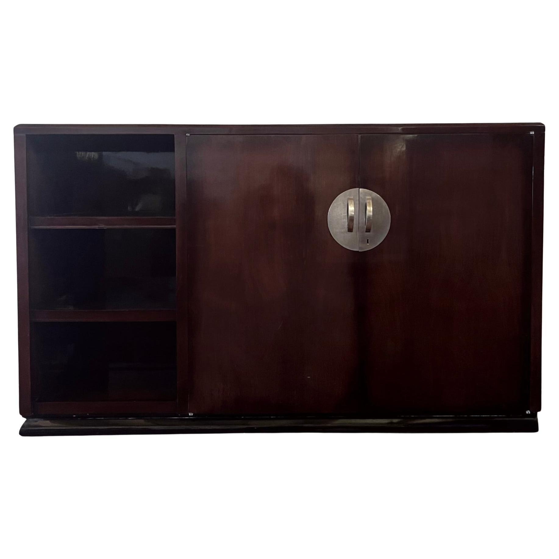 Cabinet moderniste Art Déco français circa 1930