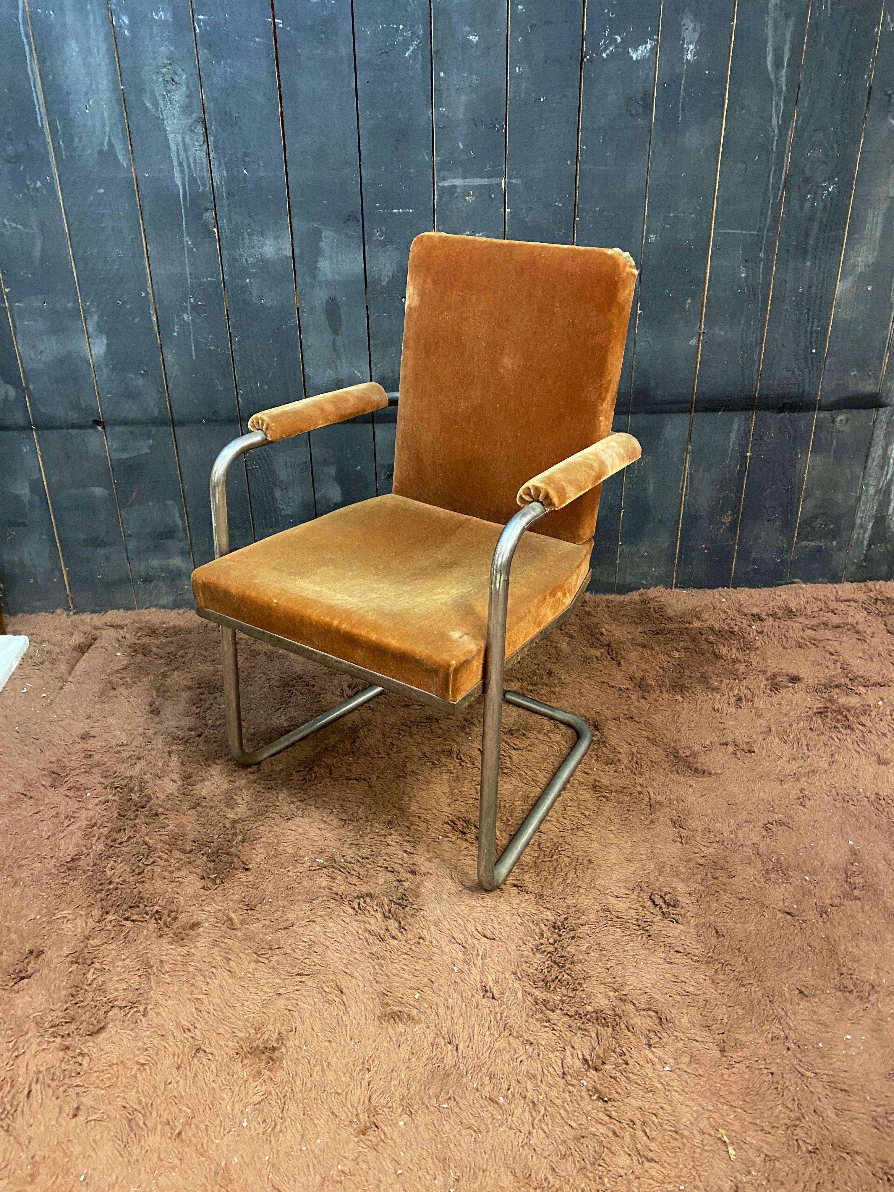 Art Deco  art deco modernist chair circa 1930 For Sale